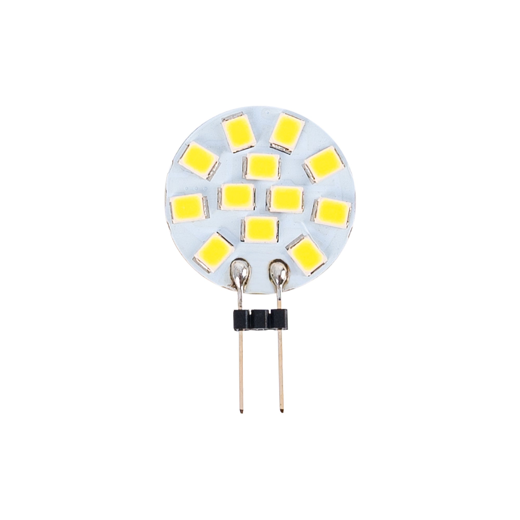 Bombilla LED G4 bi-pin circular plana 12V AC/DC - 2W