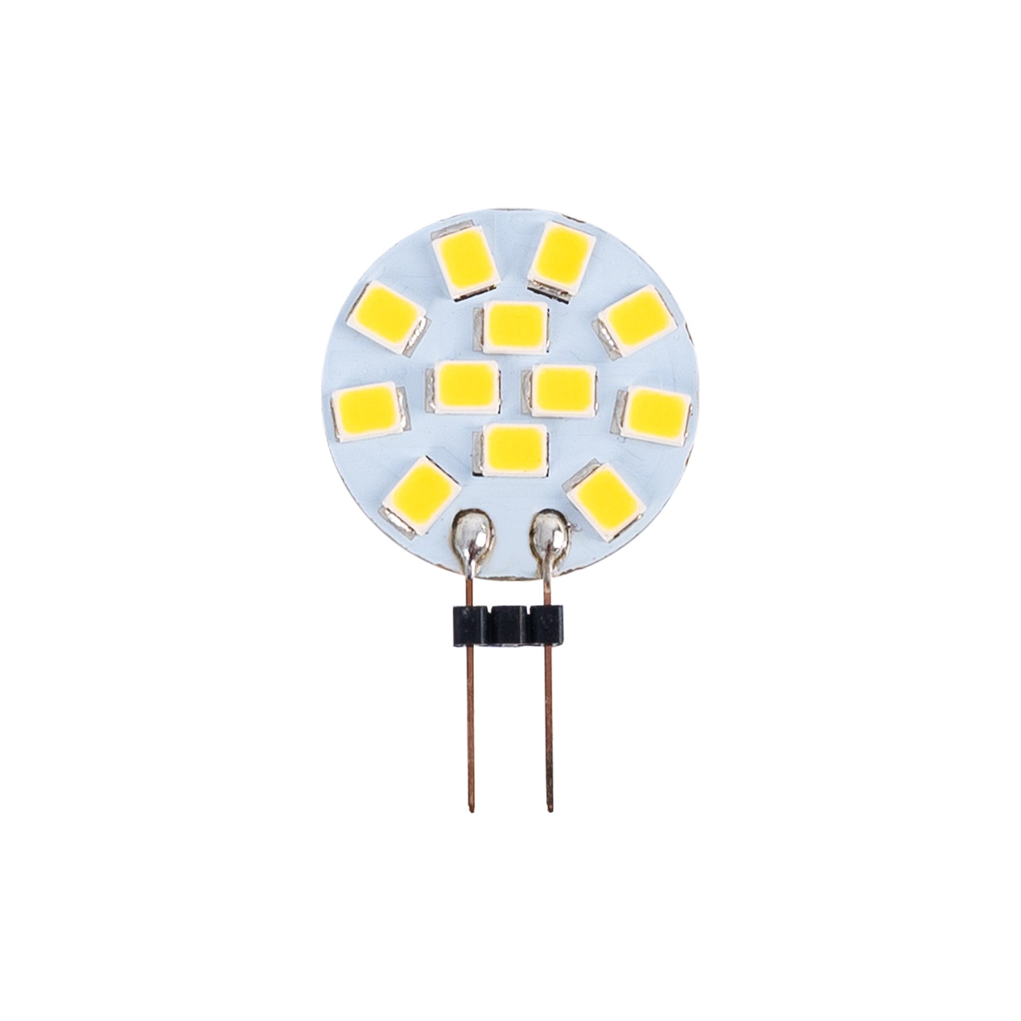 Bombilla LED G4 bi-pin circular plana 12V AC/DC - 2W