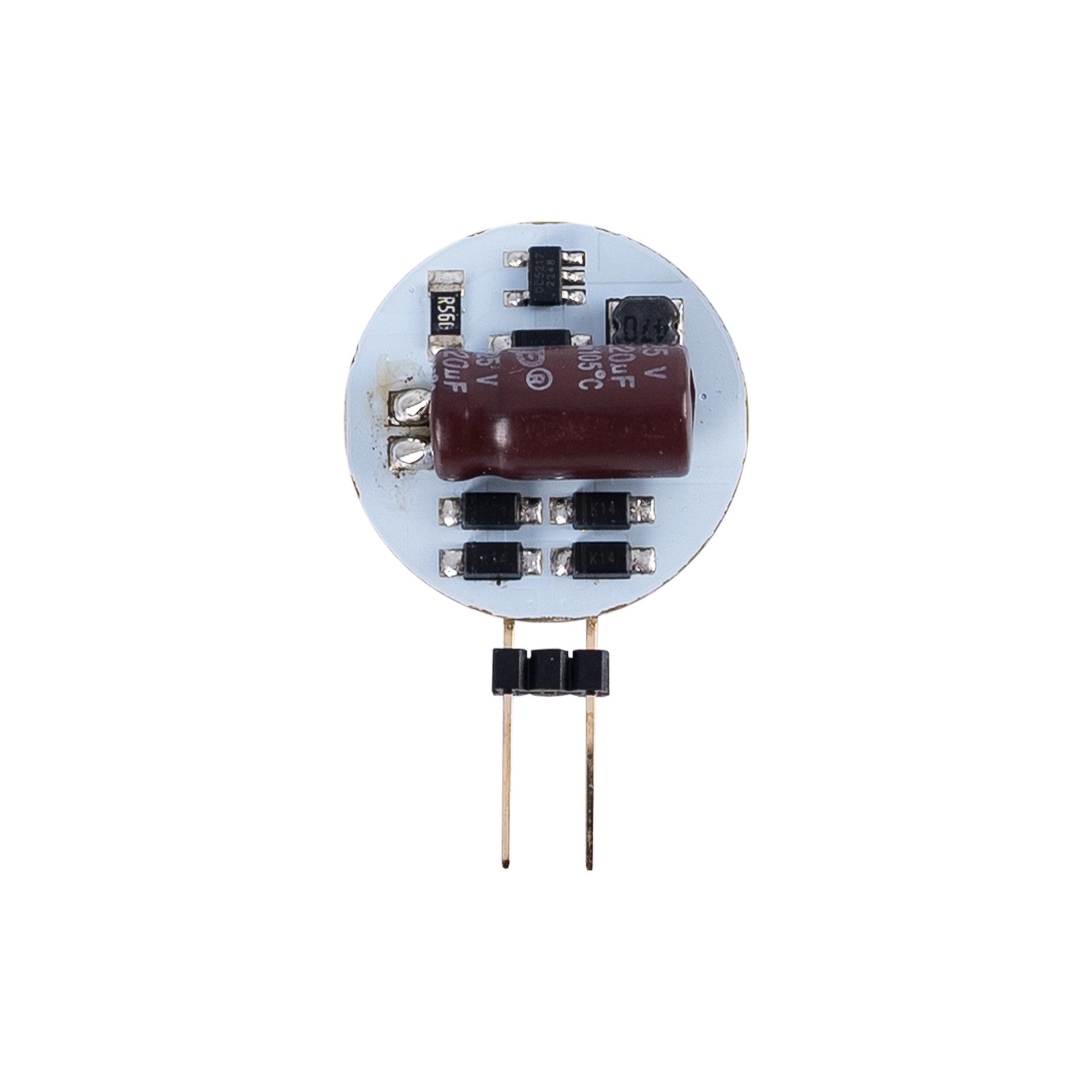 Bombilla LED G4 bi-pin circular plana 12V AC/DC - 2W