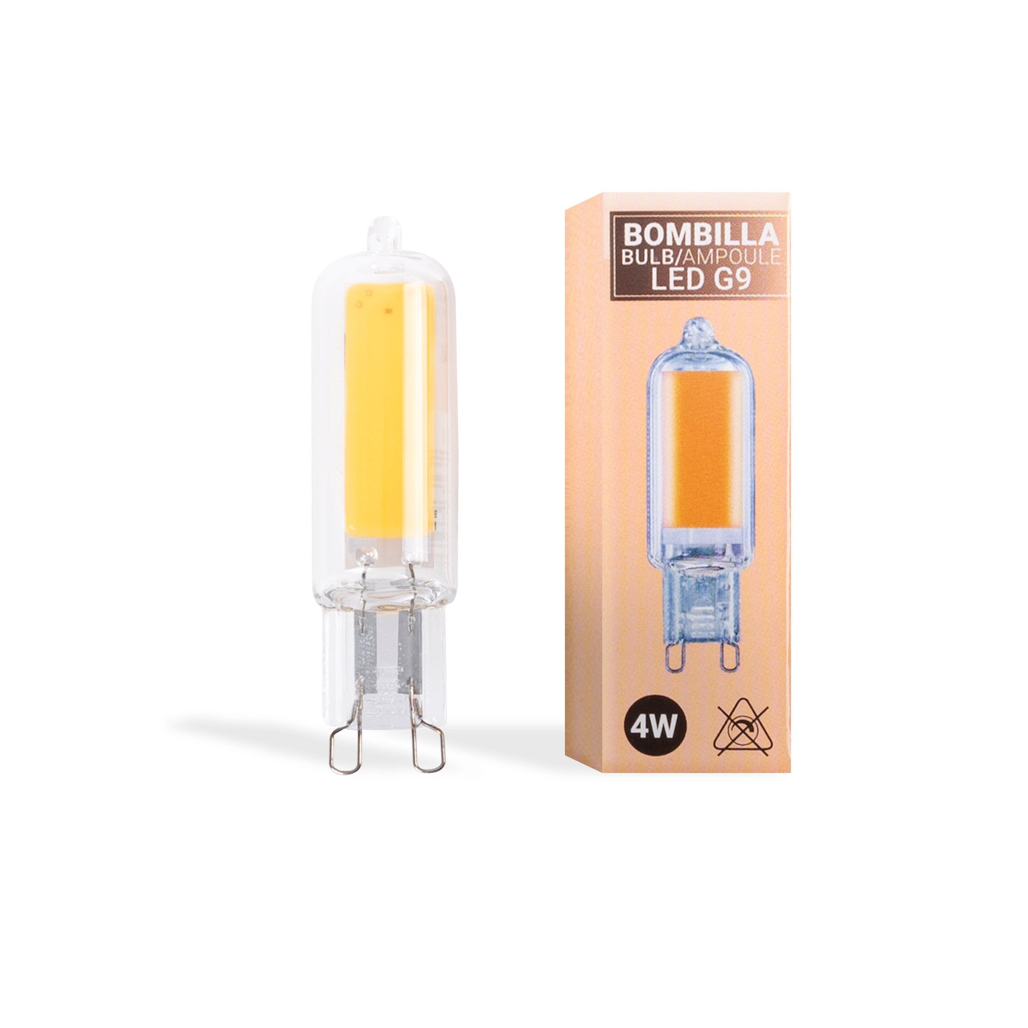 Bombilla LED G9 220-240V AC - COB - 360º - 4W