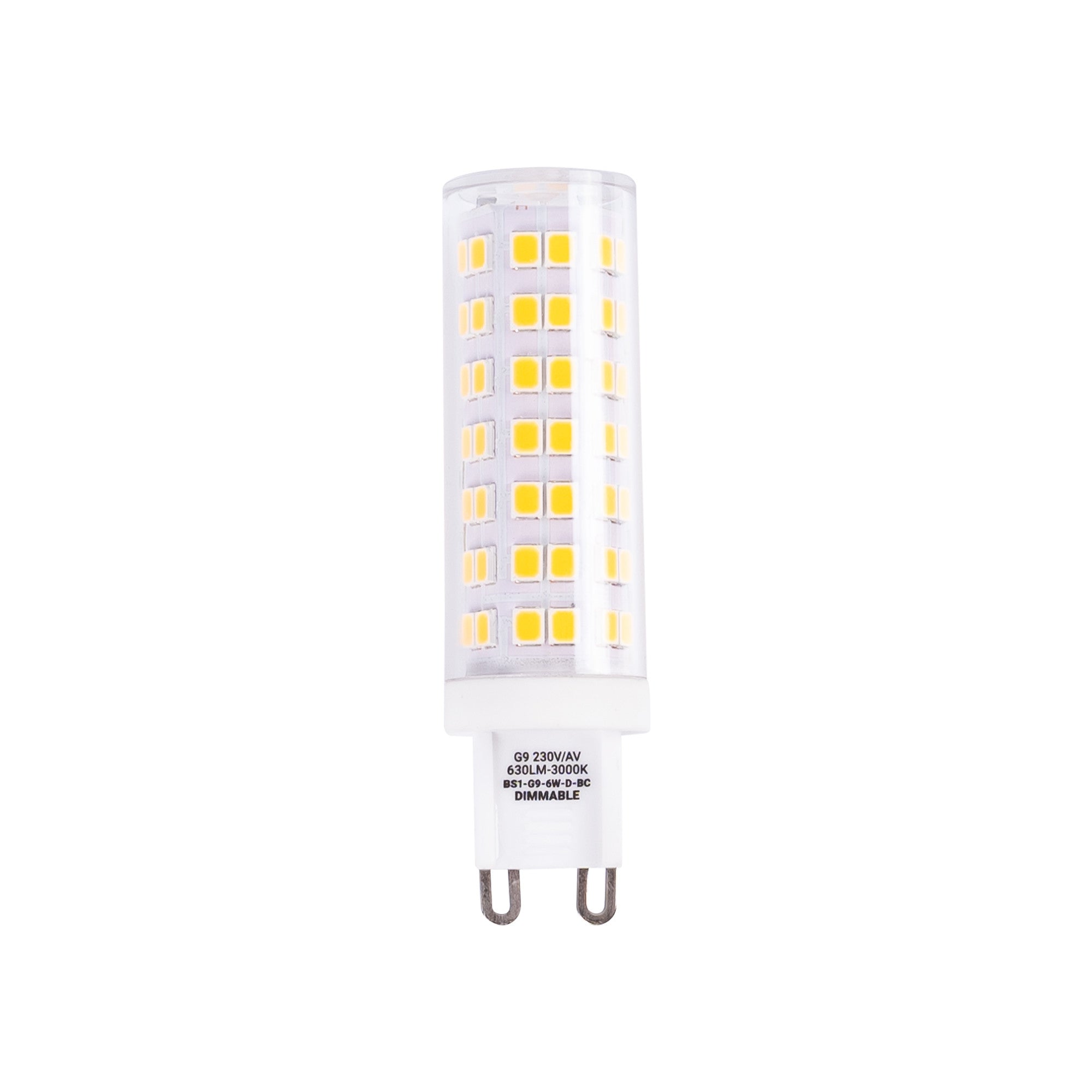 Bombilla LED G9 tubular 220-240V AC - 6W - Regulable