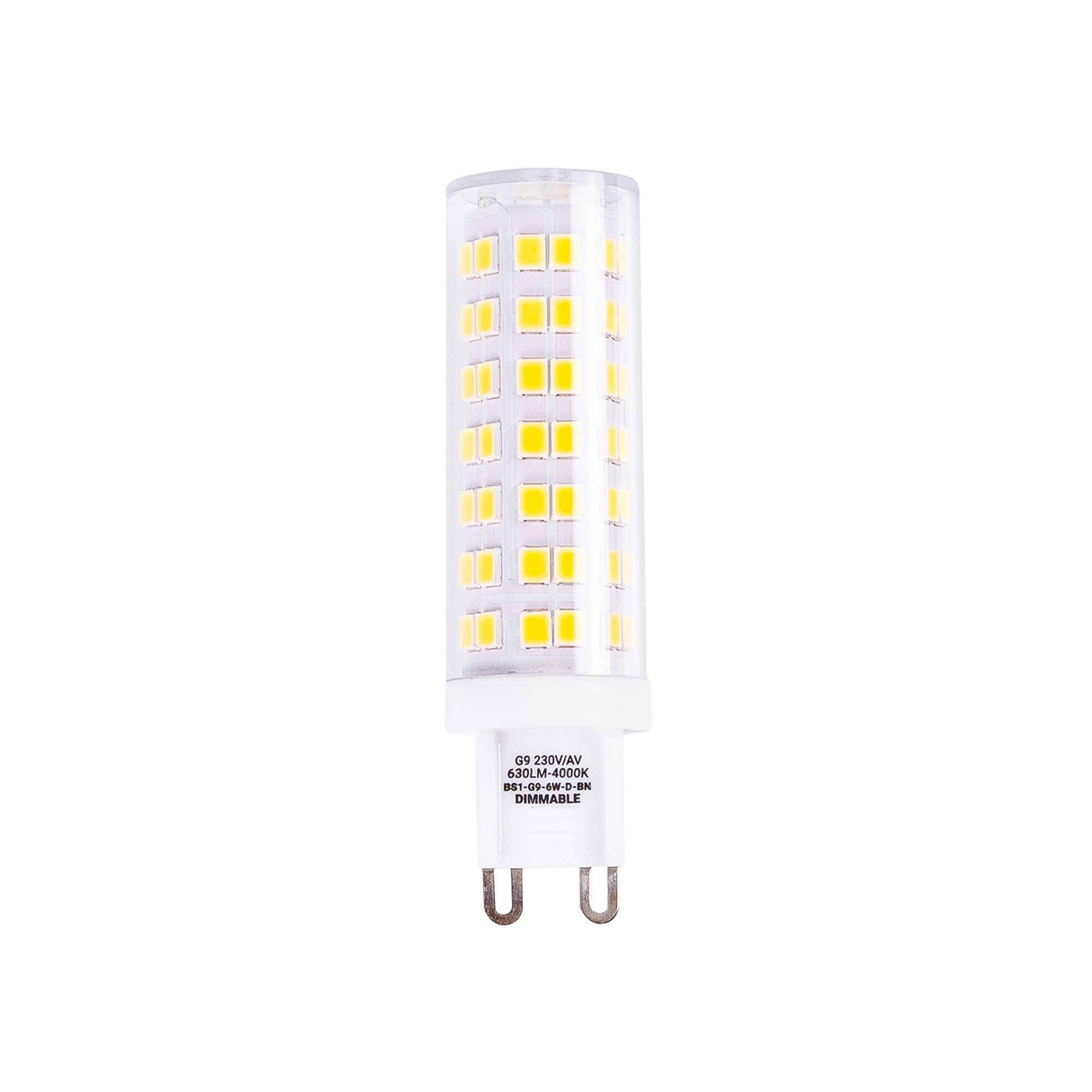 Bombilla LED G9 tubular 220-240V AC - 6W - Regulable
