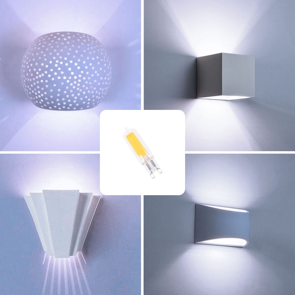 Bombilla LED G9 220-240V AC - COB - 360º - 2W