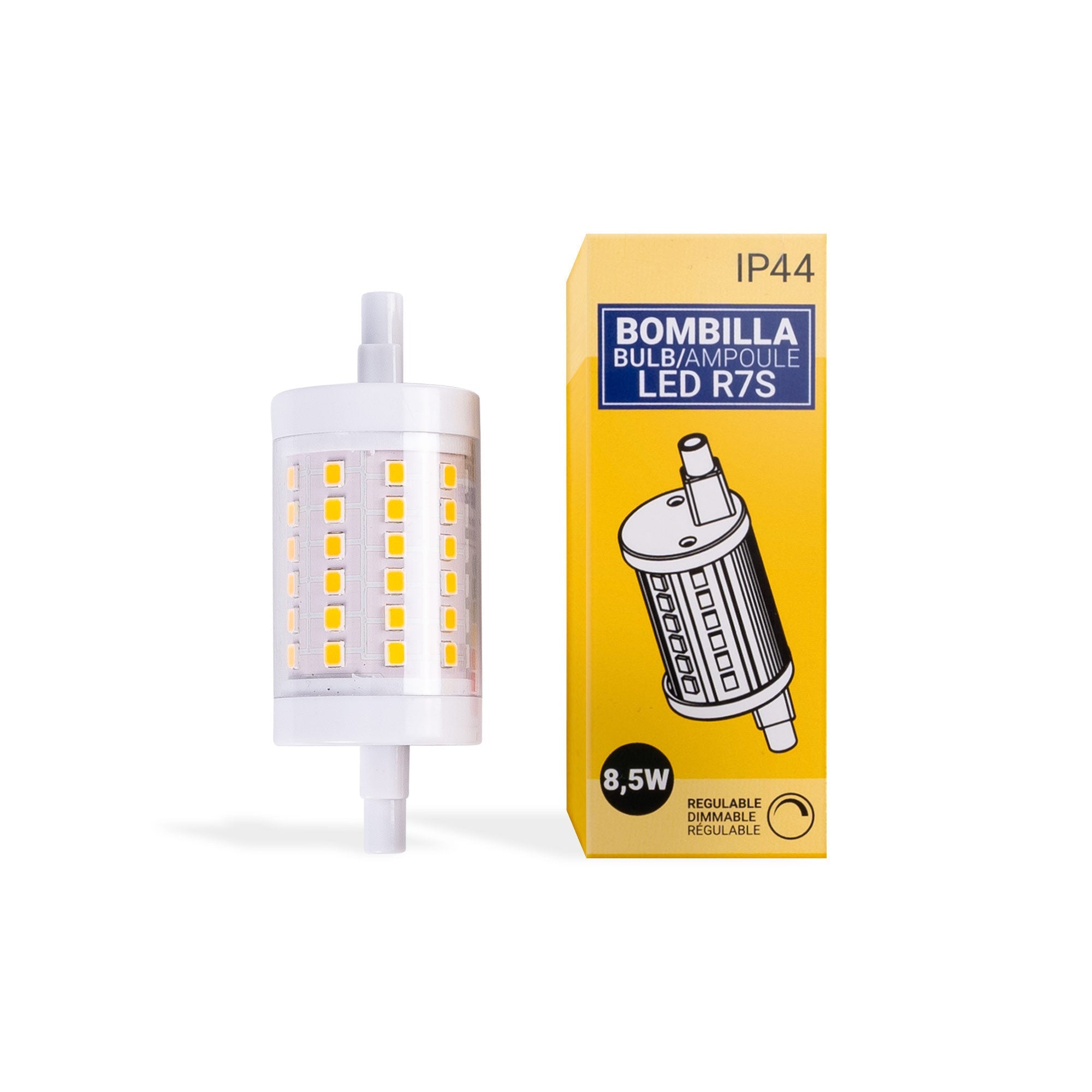 Bombilla LED R7S 78mm - Regulable - 1100lm - 8,5W