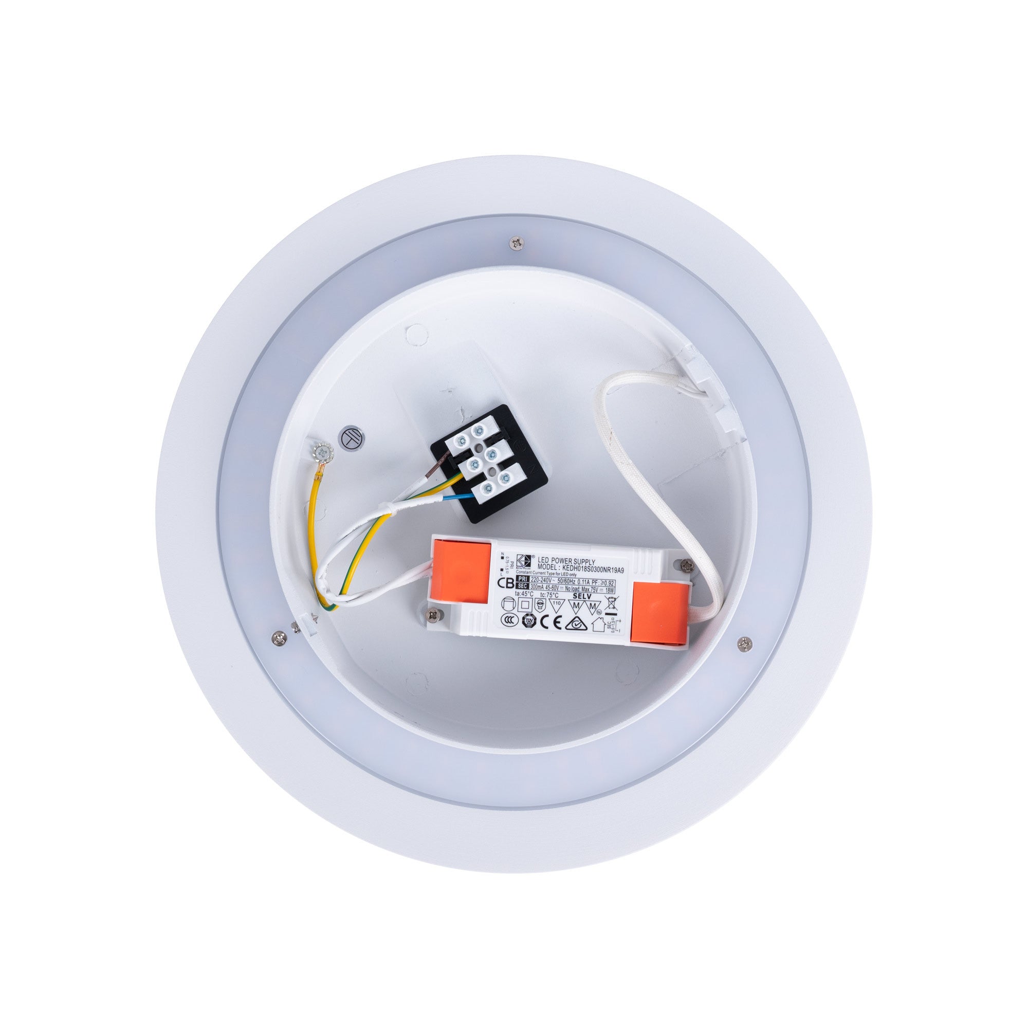 Aplique LED de pared circular "Eclipsis" 18W - 3000K - CRI90 - Driver KeGu - IP20