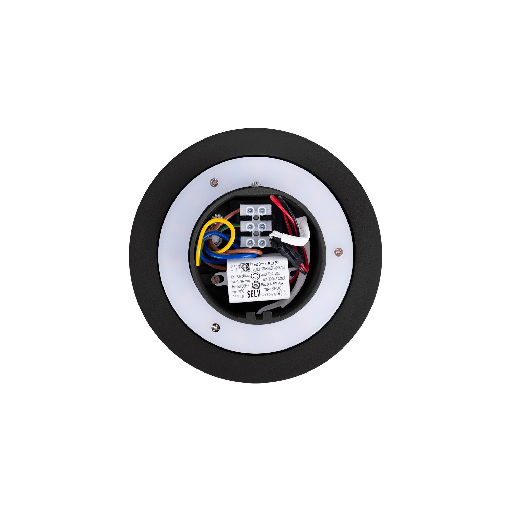 Aplique LED de pared circular "Eclipsis" 6W - 3000K - CRI90 - Driver KeGu - IP20