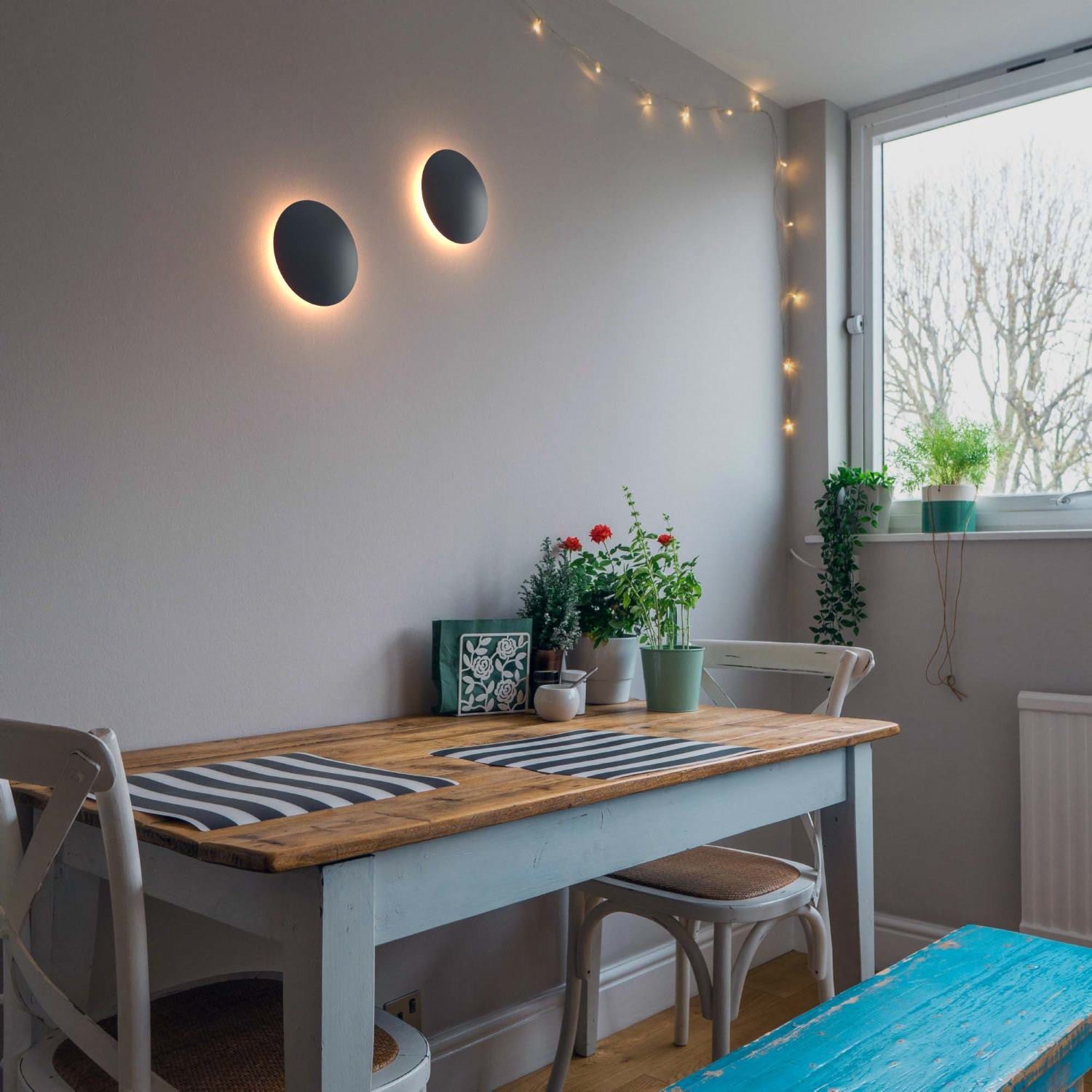 Aplique LED de pared circular "Eclipsis" 6W - 3000K - CRI90 - Driver KeGu - IP20