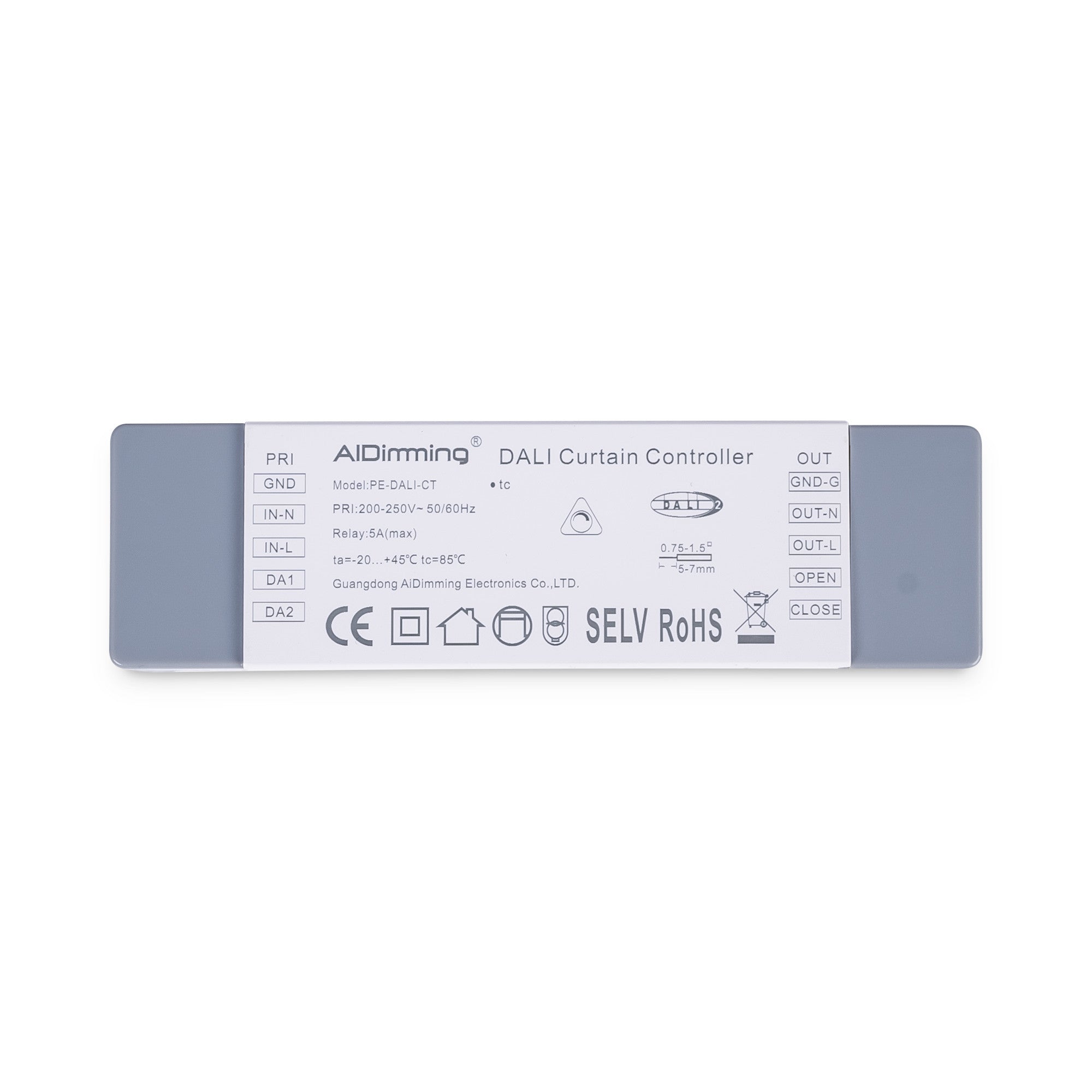 Controlador DALI para motor de cortinas de 5 cables - 5A - 500W