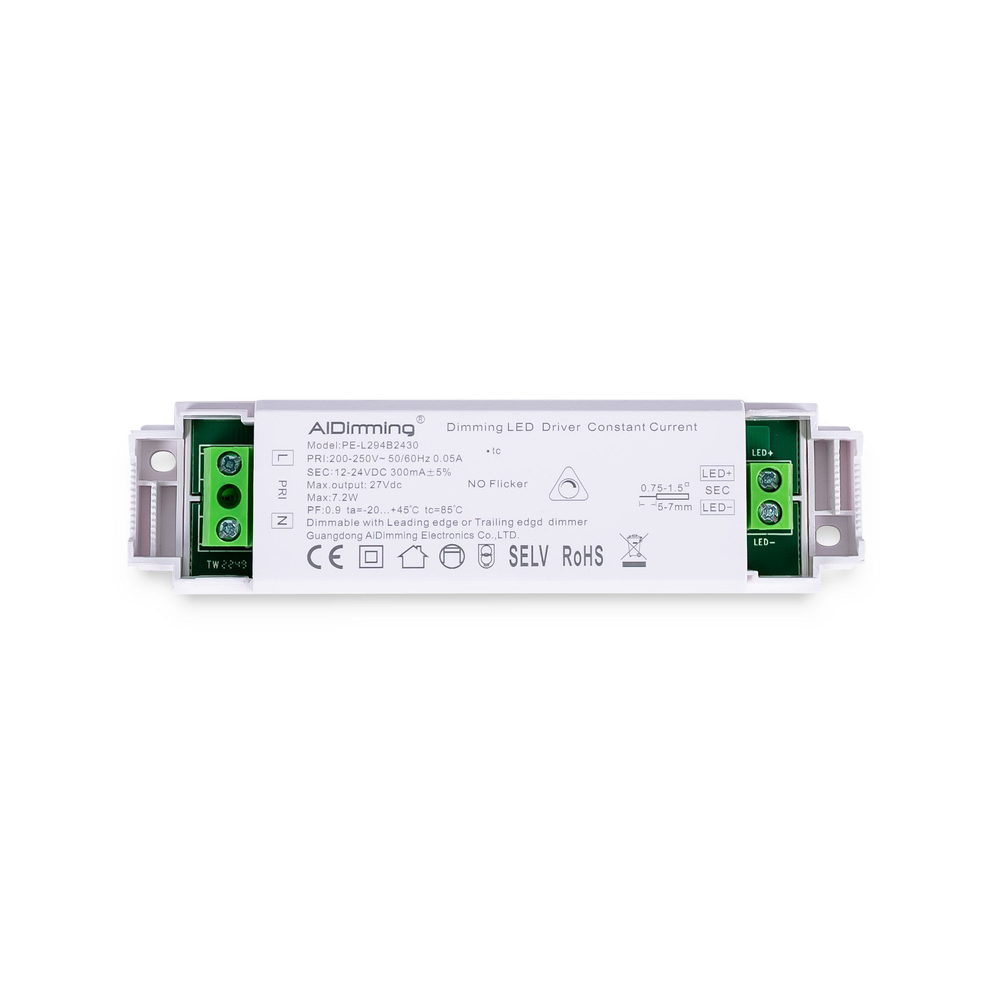 Driver regulable TRIAC 12-24V DC - 300mA - 6W