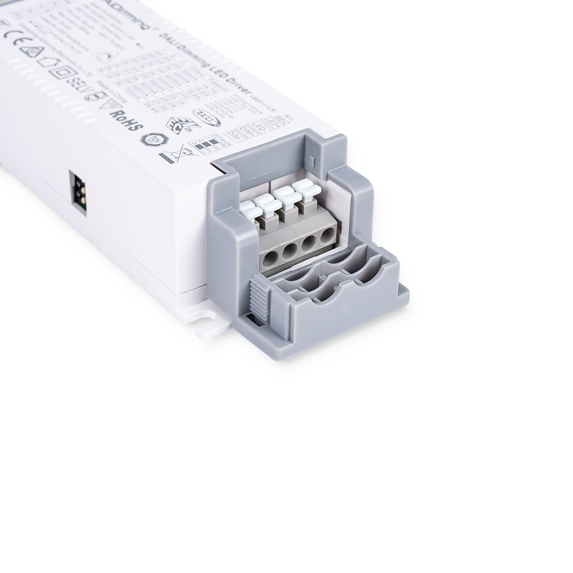Driver regulable DALI + 1/0-10V + PUSH - 9-42V DC - Multicorriente (350-700mA)