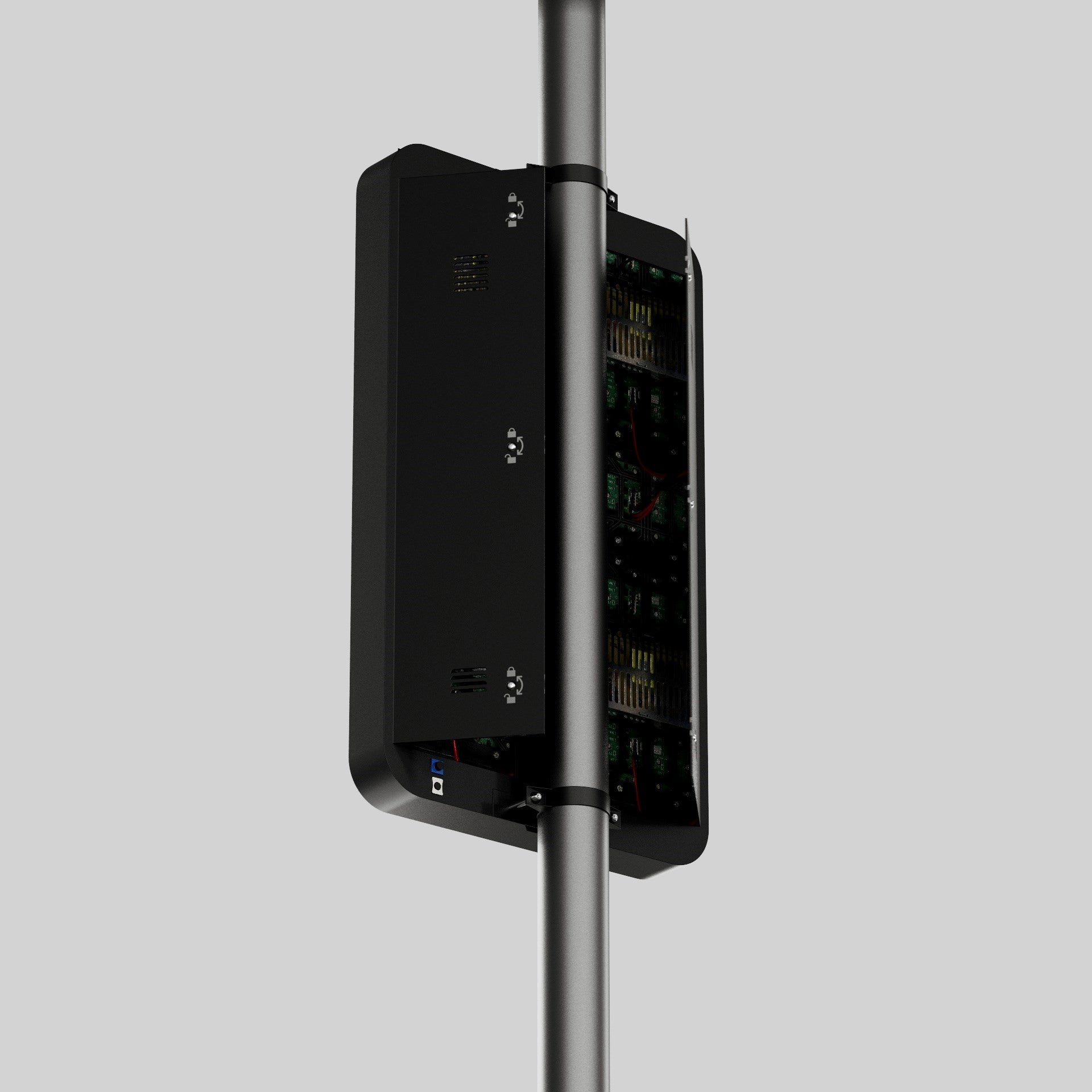 Display publicitario LED para postes de iluminación - Uso exterior - P4mm - 148 x 86,5cm