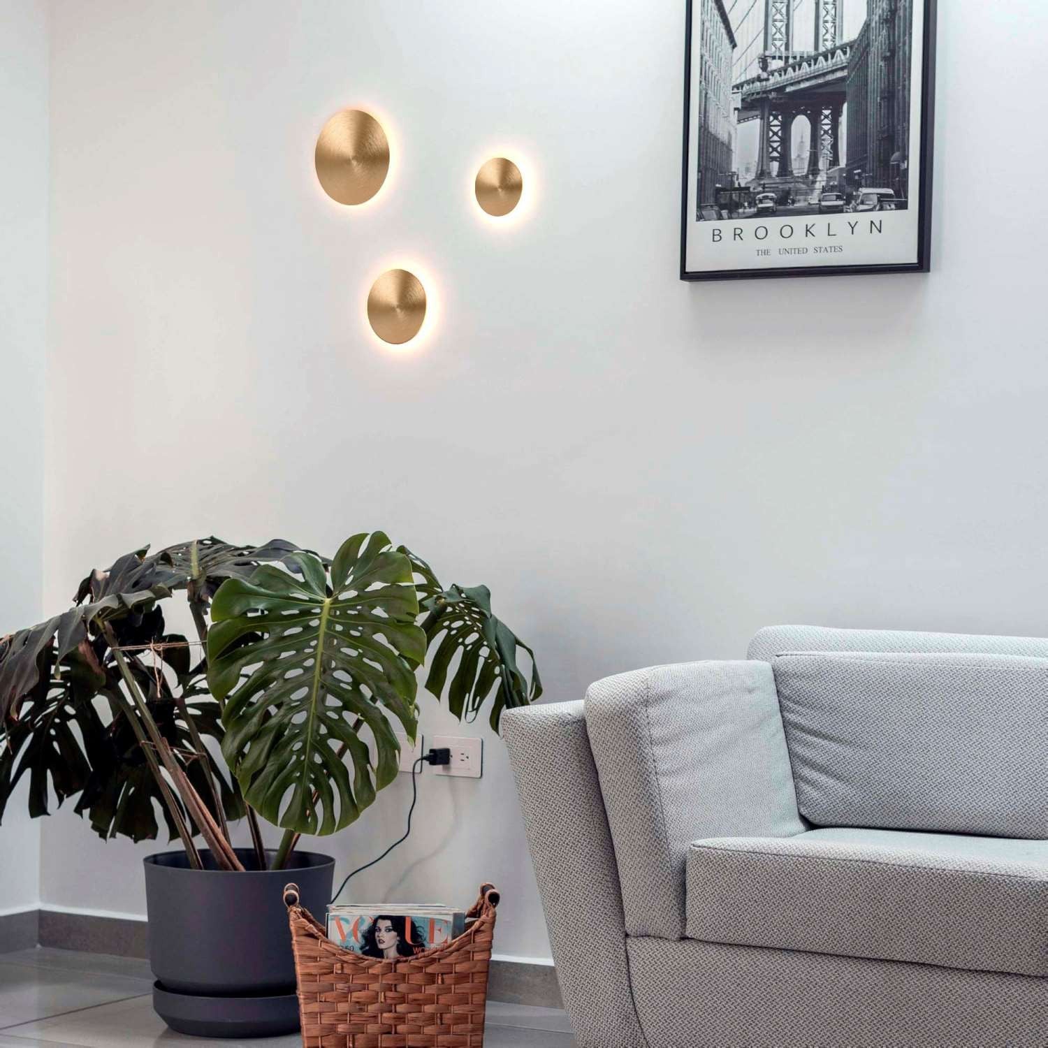 Aplique LED de pared circular "Eclipsis" 6W - 3000K - CRI90 - Driver KeGu - IP20