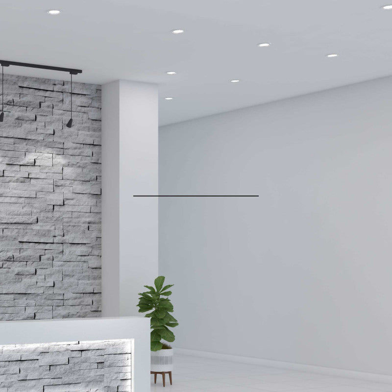 Downlight LED plano 3W - Color gris - Corte Ø 70mm