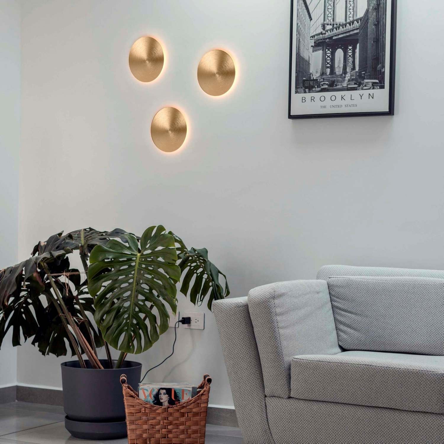 Aplique LED de pared circular "Eclipsis" 18W - 3000K - CRI90 - Driver KeGu - IP20