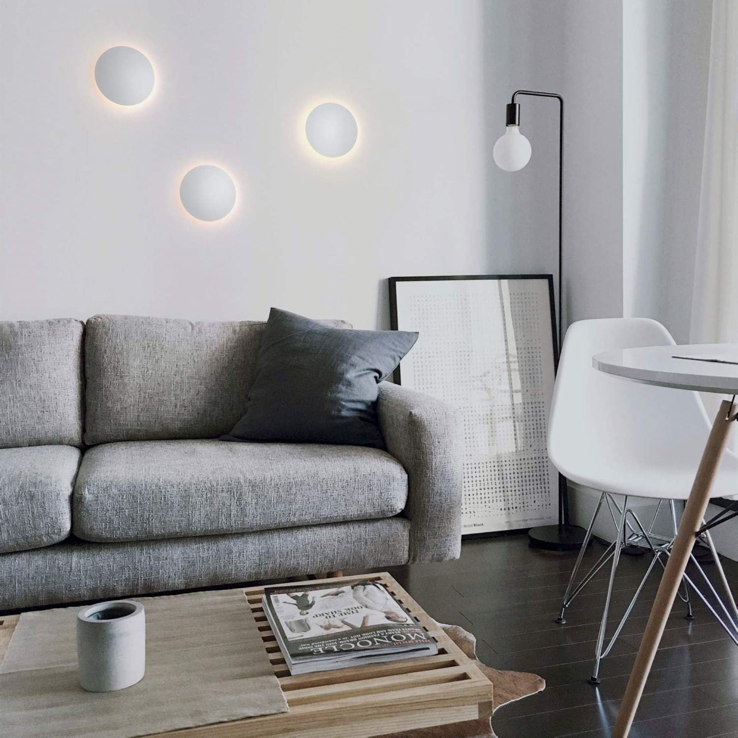 Aplique LED de pared circular "Eclipsis" 12W - 3000K - CRI90 - Driver KeGu - IP20