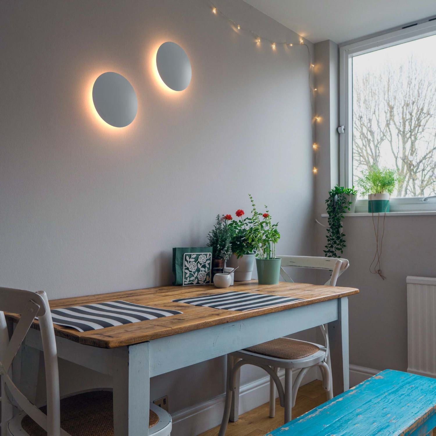 Aplique LED de pared circular "Eclipsis" 18W - 3000K - CRI90 - Driver KeGu - IP20