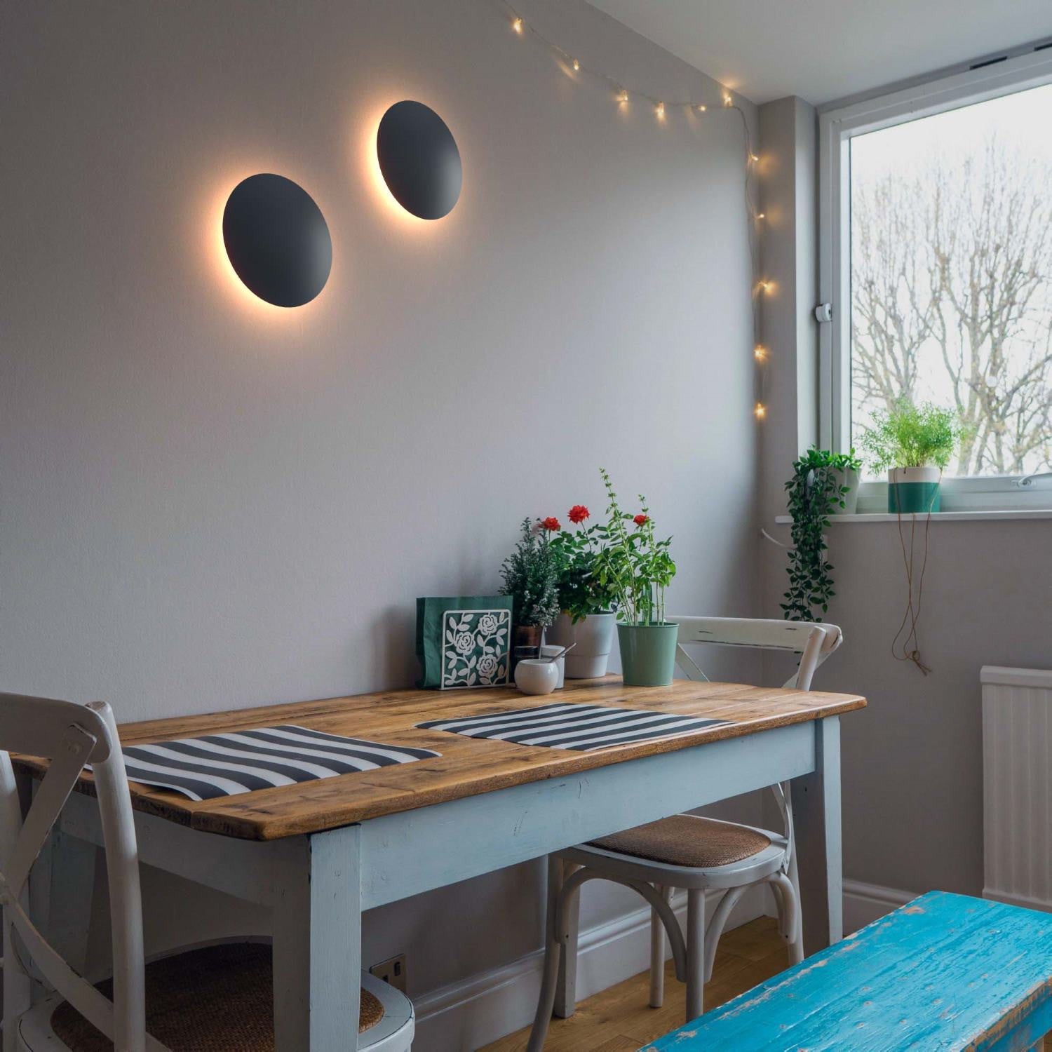 Aplique LED de pared circular "Eclipsis" 18W - 3000K - CRI90 - Driver KeGu - IP20