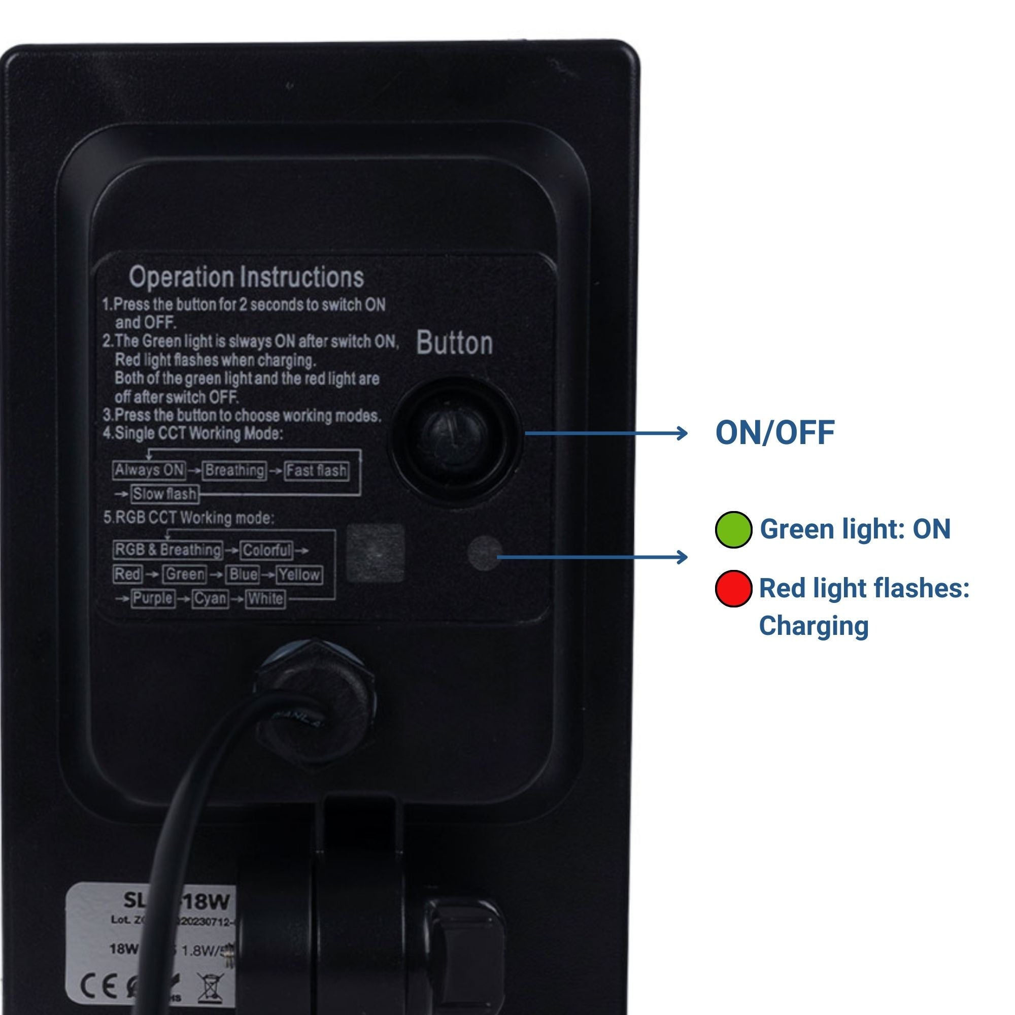 Tira LED solar exterior con mando 18W - 12mm - 5 metros - 2700K - IP65