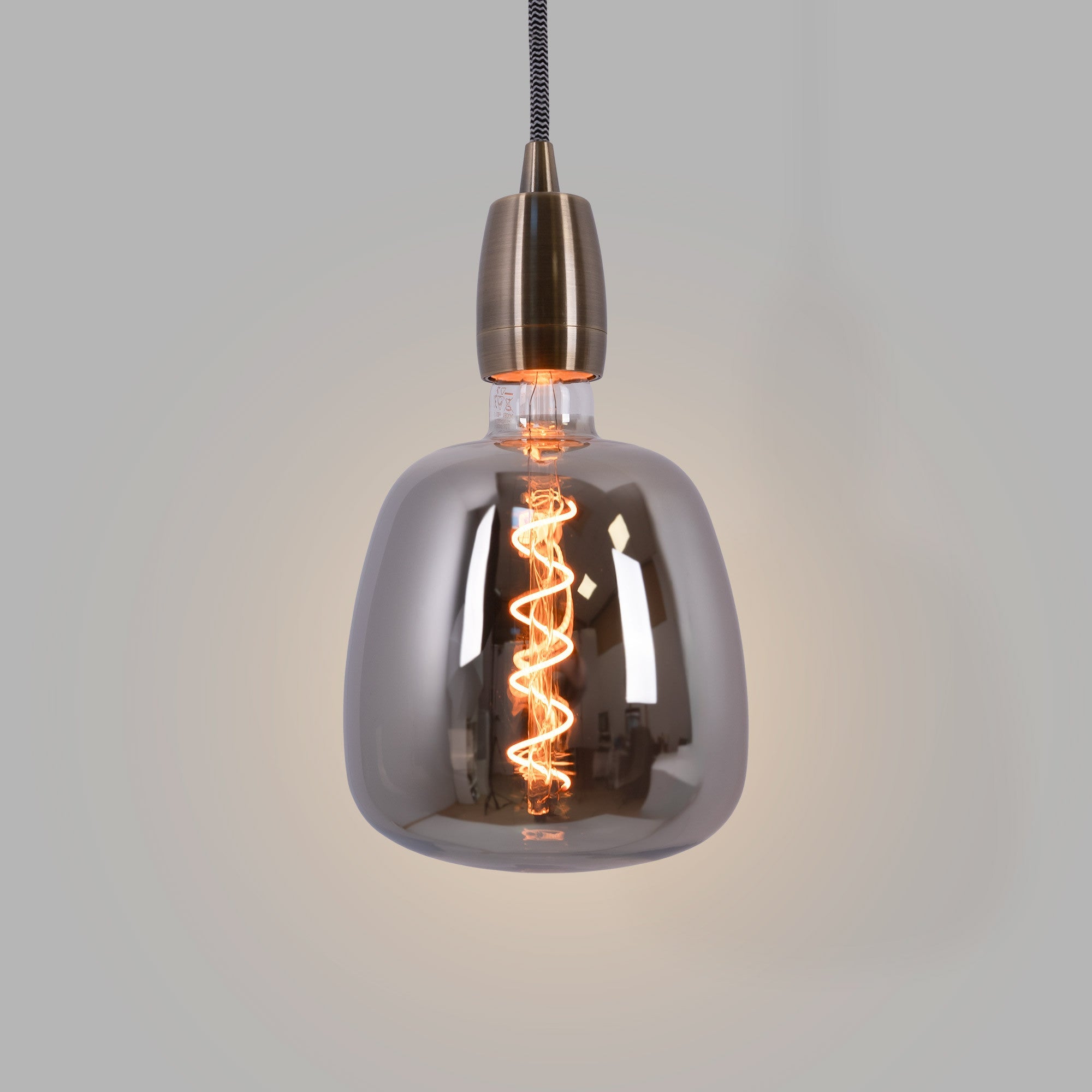 Bombilla decorativa LED de filamento - E27 D140 - Regulable - 4W - 1800K