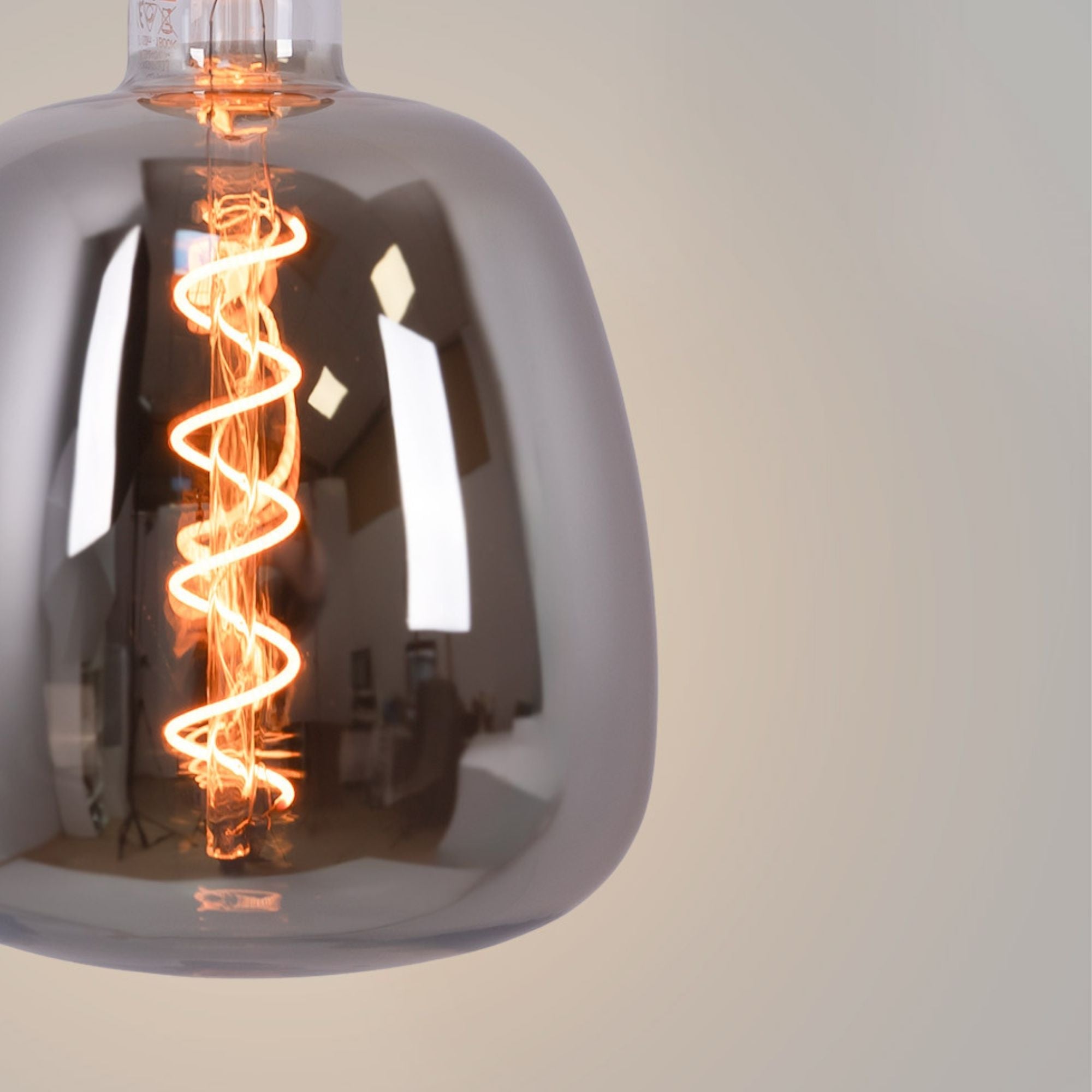 Bombilla decorativa LED de filamento - E27 D140 - Regulable - 4W - 1800K