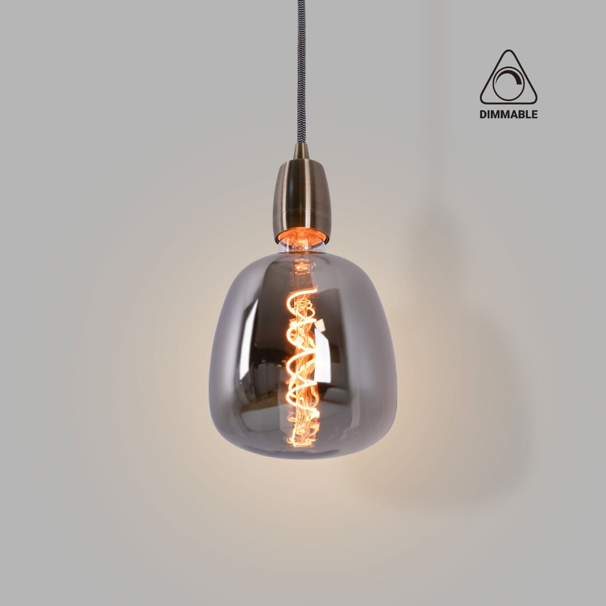 Bombilla decorativa LED de filamento - E27 D140 - Regulable - 4W - 1800K