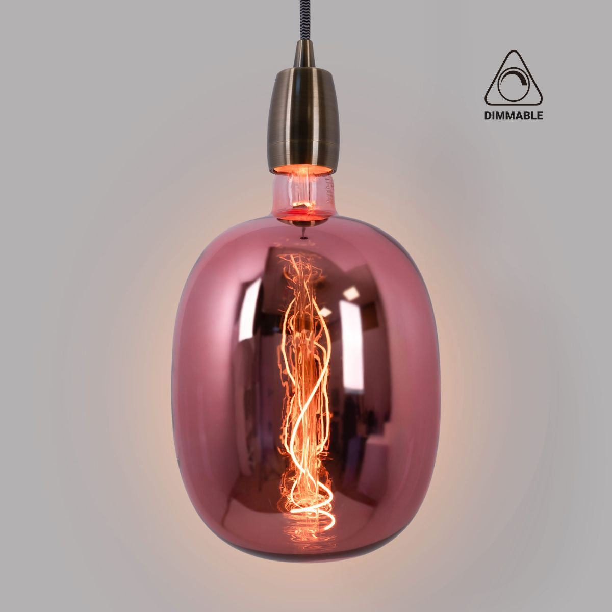 Bombilla decorativa LED de filamento - E27 T170 - Regulable - 4W - 4200K