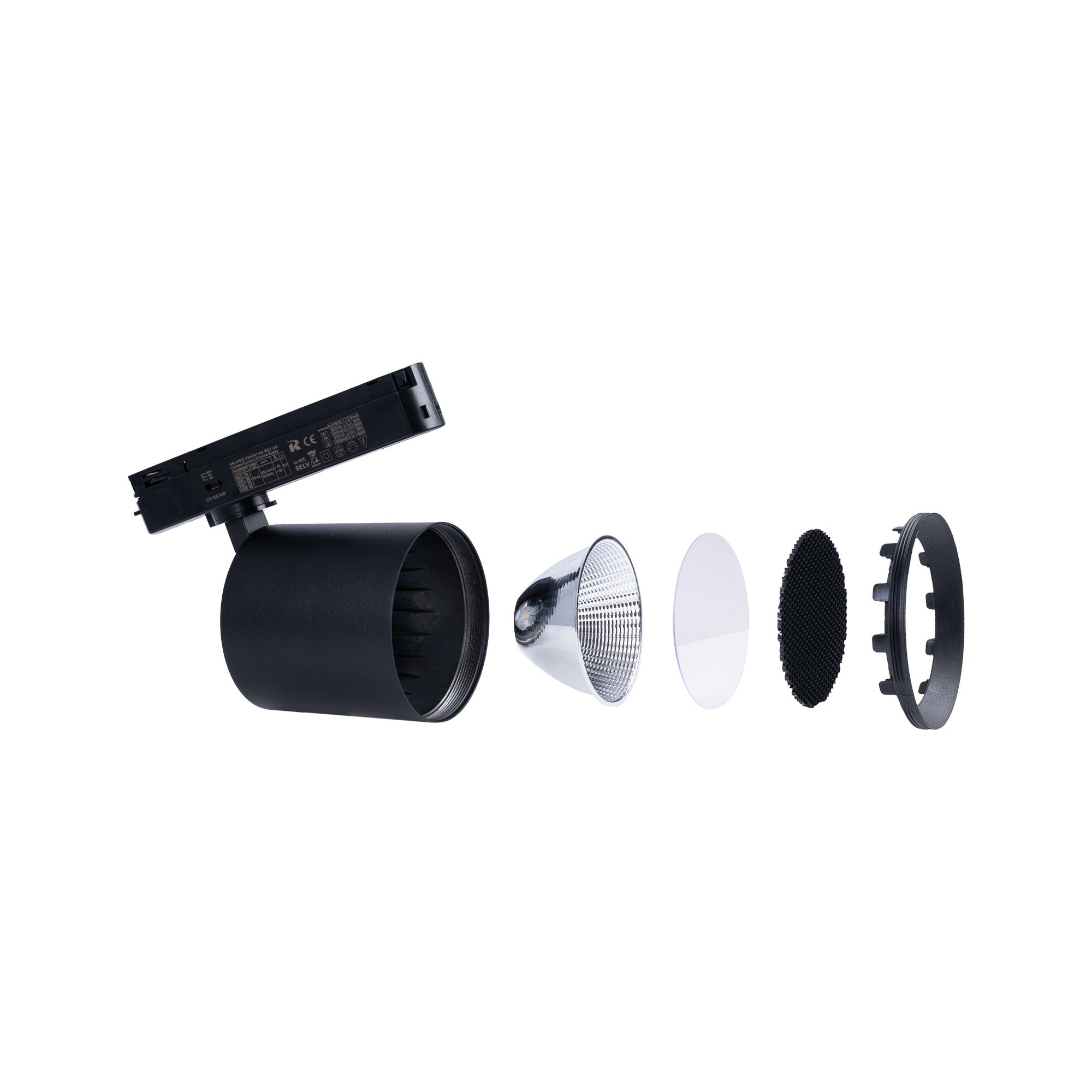 Proyector LED para carril monofásico CCT - 40W - CRI 90