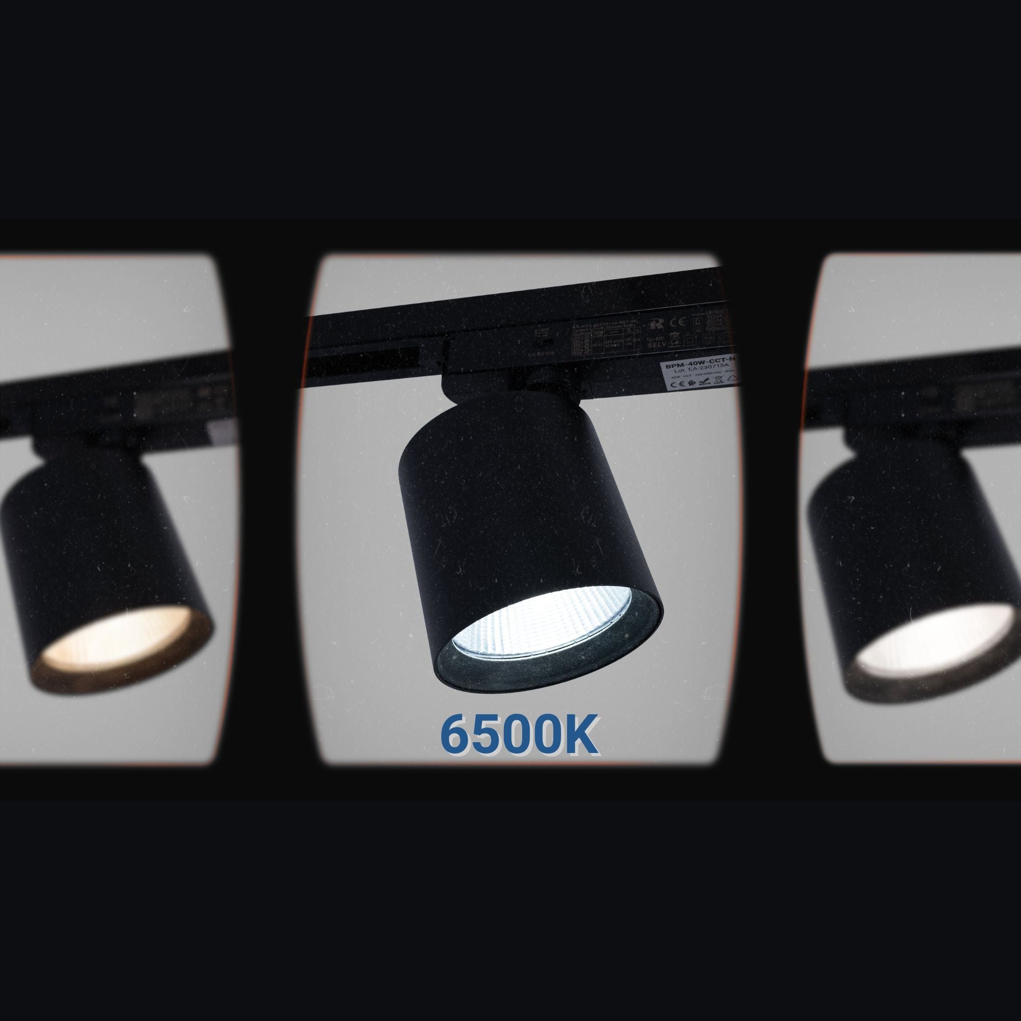 Proyector LED para carril monofásico CCT - 40W - CRI 90