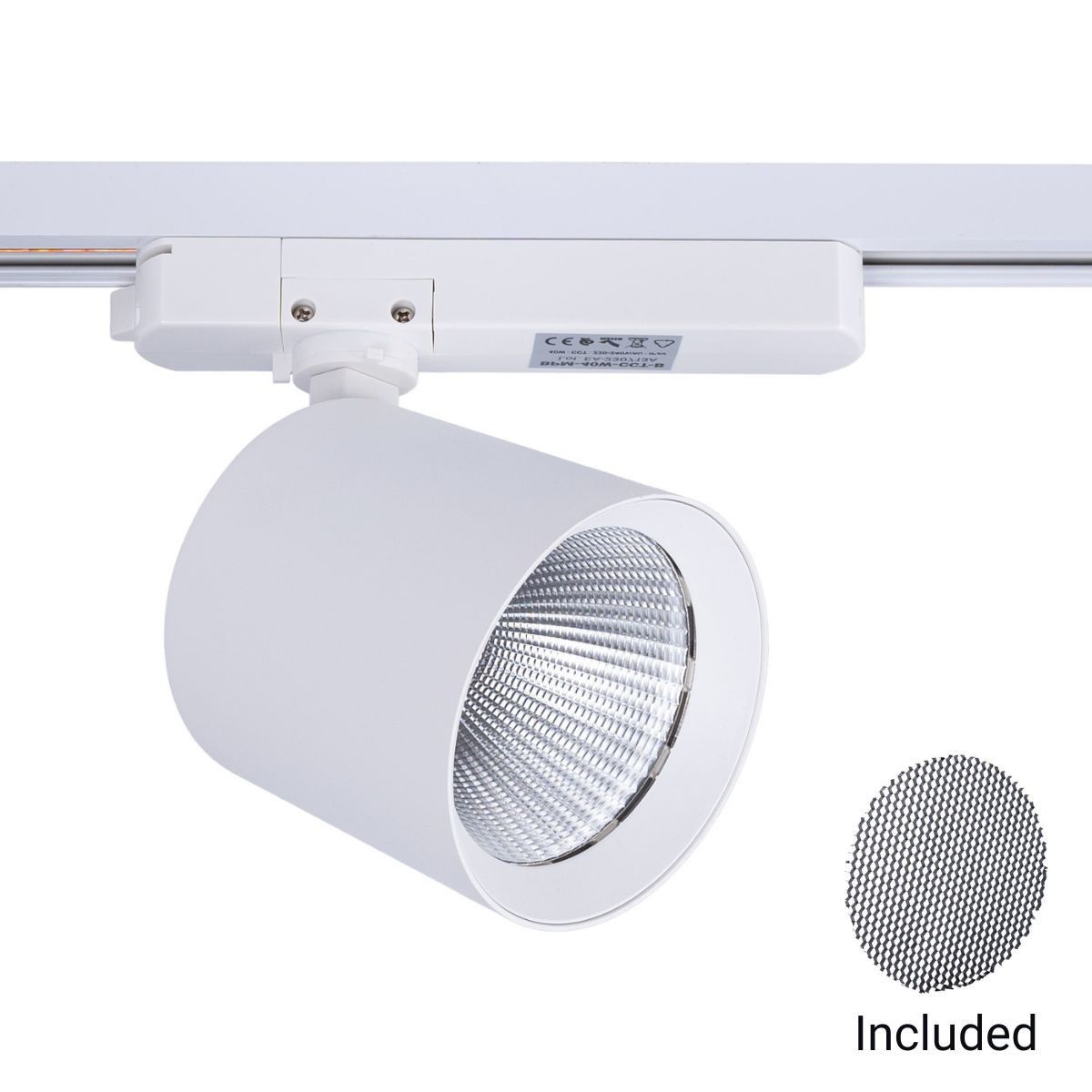 Proyector LED para carril monofásico CCT - 40W - CRI 90