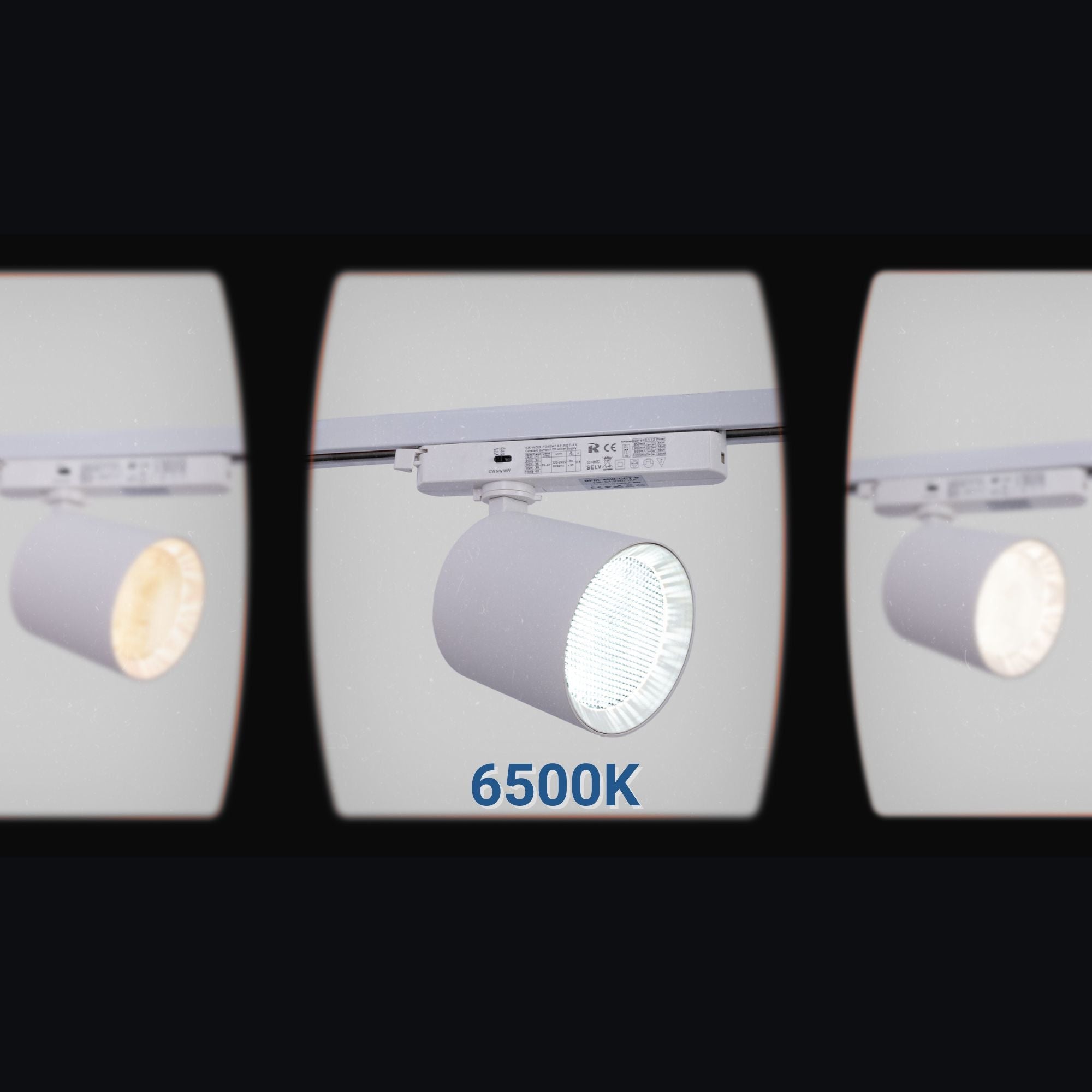 Proyector LED para carril monofásico CCT - 40W - CRI 90