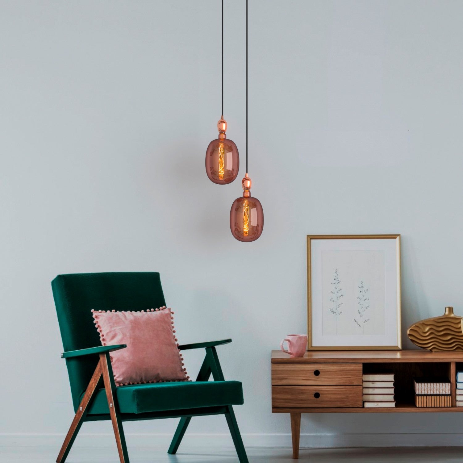 Bombilla decorativa LED de filamento - E27 T170 - Regulable - 4W - 4200K