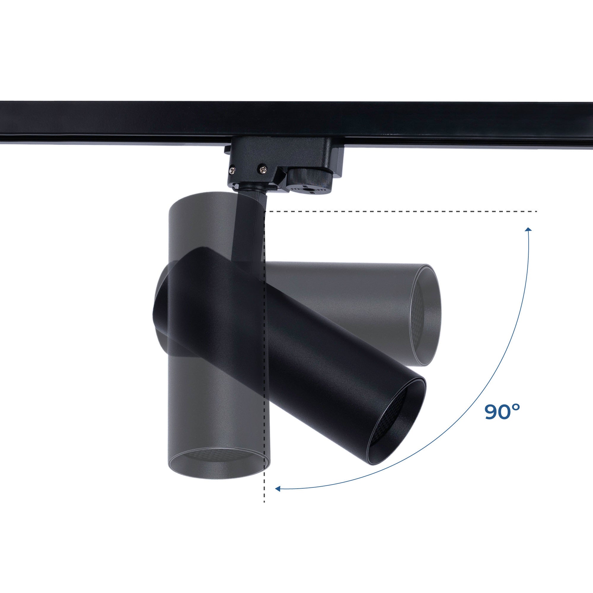 Proyector LED para carril monofásico CCT - 10W - CRI 90 - Driver KGP