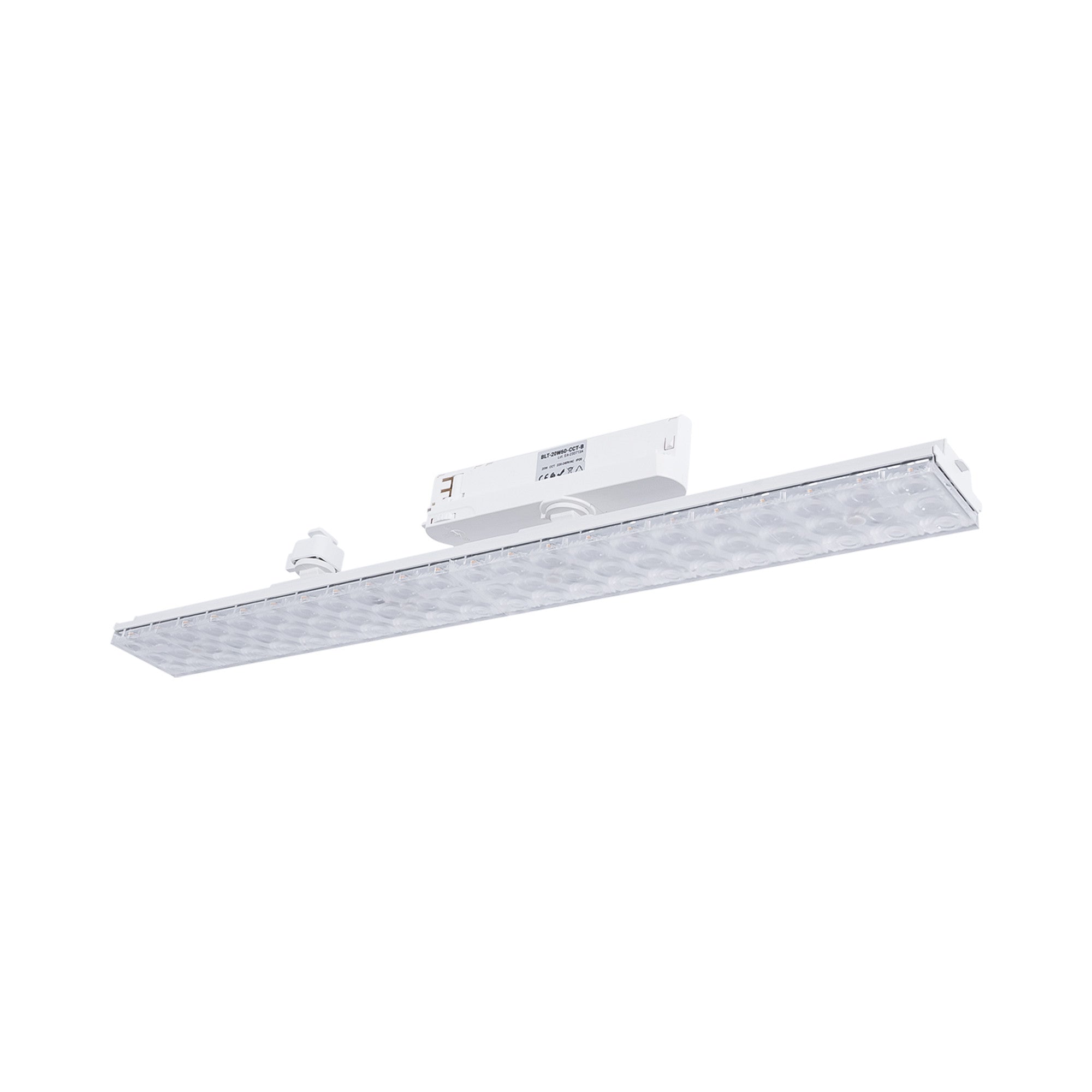 Proyector LED lineal orientable para carril trifásico 20W - CCT - CRI90 - Driver KGP