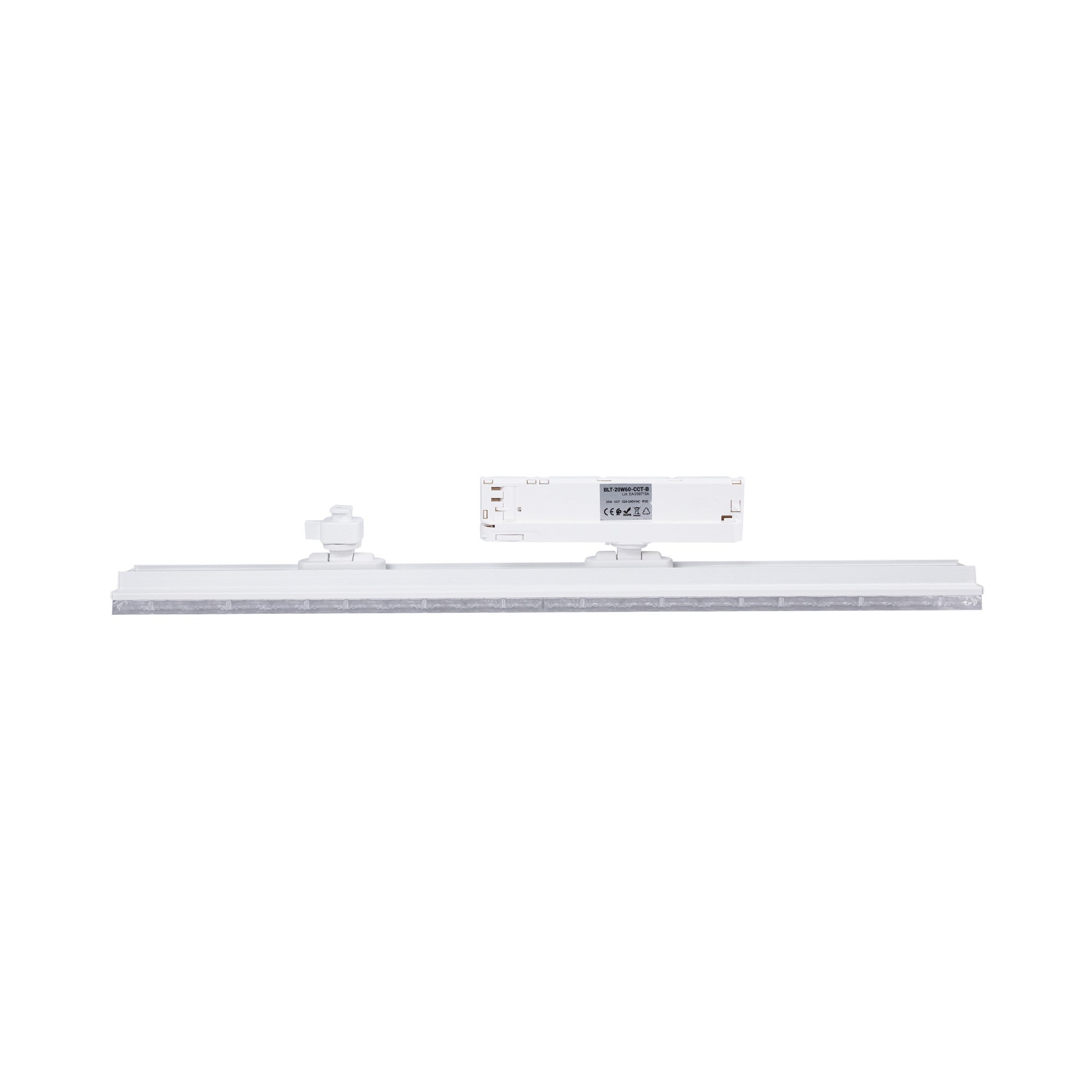 Proyector LED lineal orientable para carril trifásico 20W - CCT - CRI90 - Driver KGP