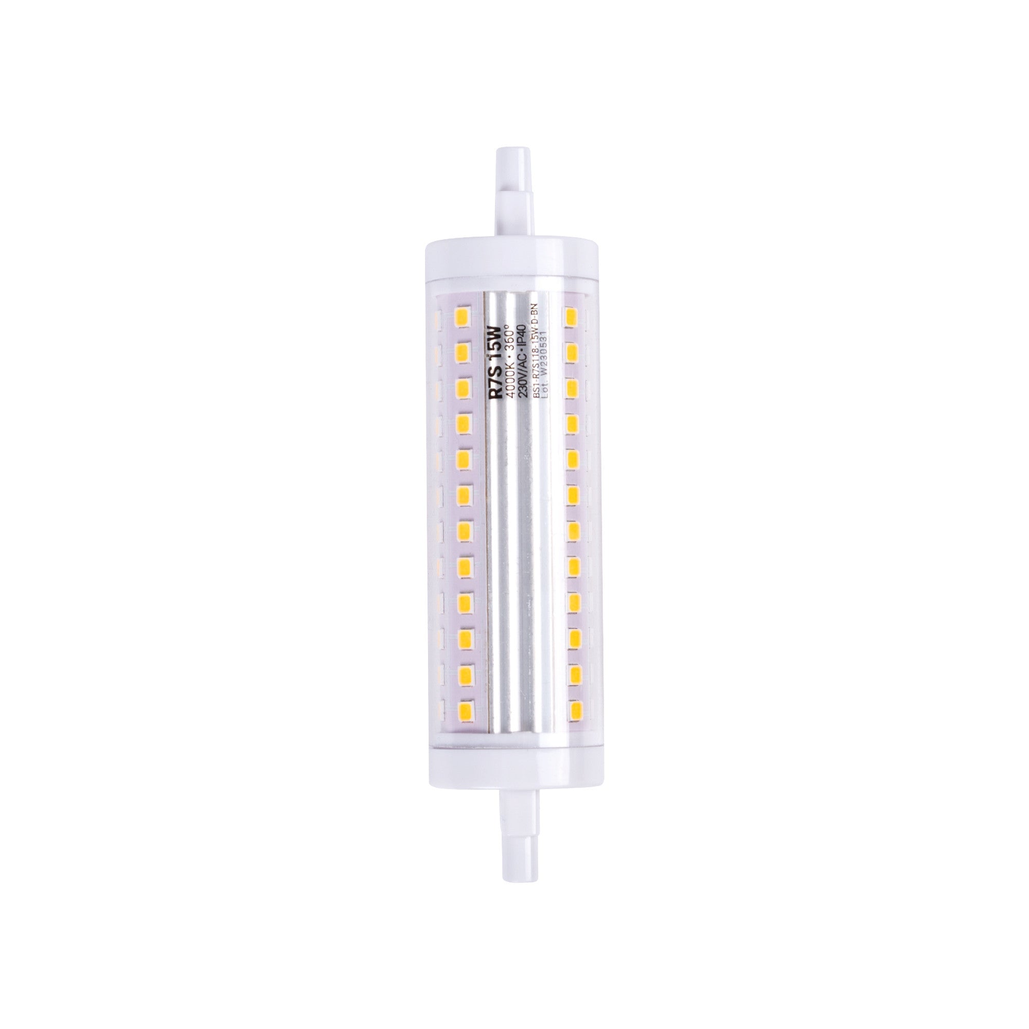 Bombilla LED R7S regulable 118mm - 1700lm - 230V - 15W