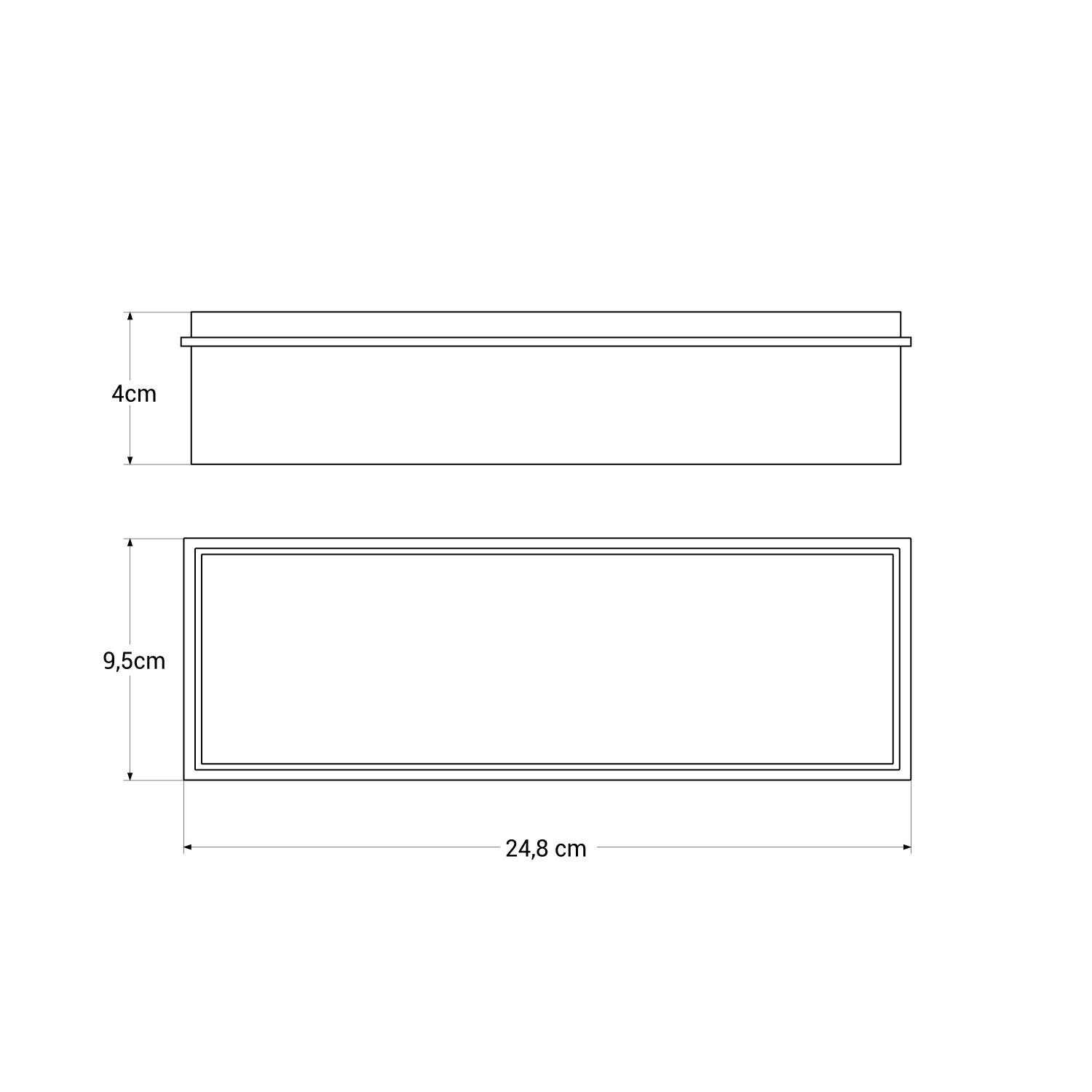 Luz de emergencia 3W - 3 h de autonomía + Caja empotrable - IP20