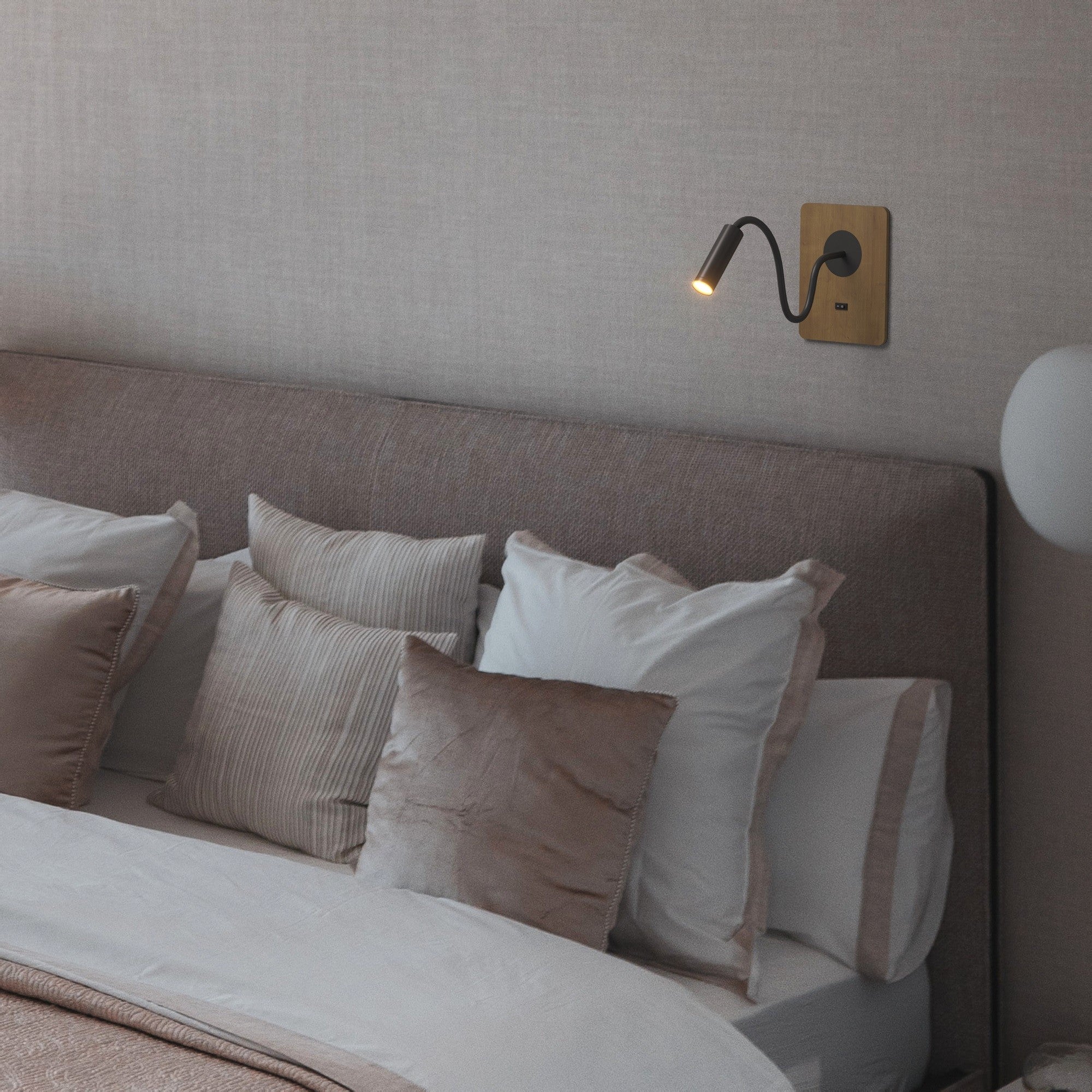 Pack x 2 - Aplique de pared flexible para lectura "LONDON" - Chip CREE - 3W