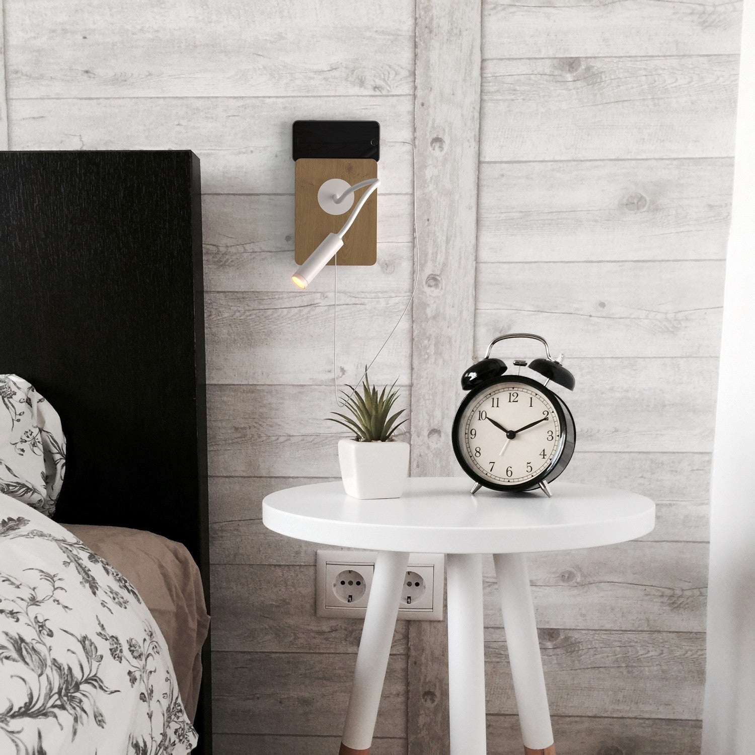 Pack x 2 - Aplique de pared flexible para lectura con puerto USB "LONDON USB" - Chip CREE - 3W