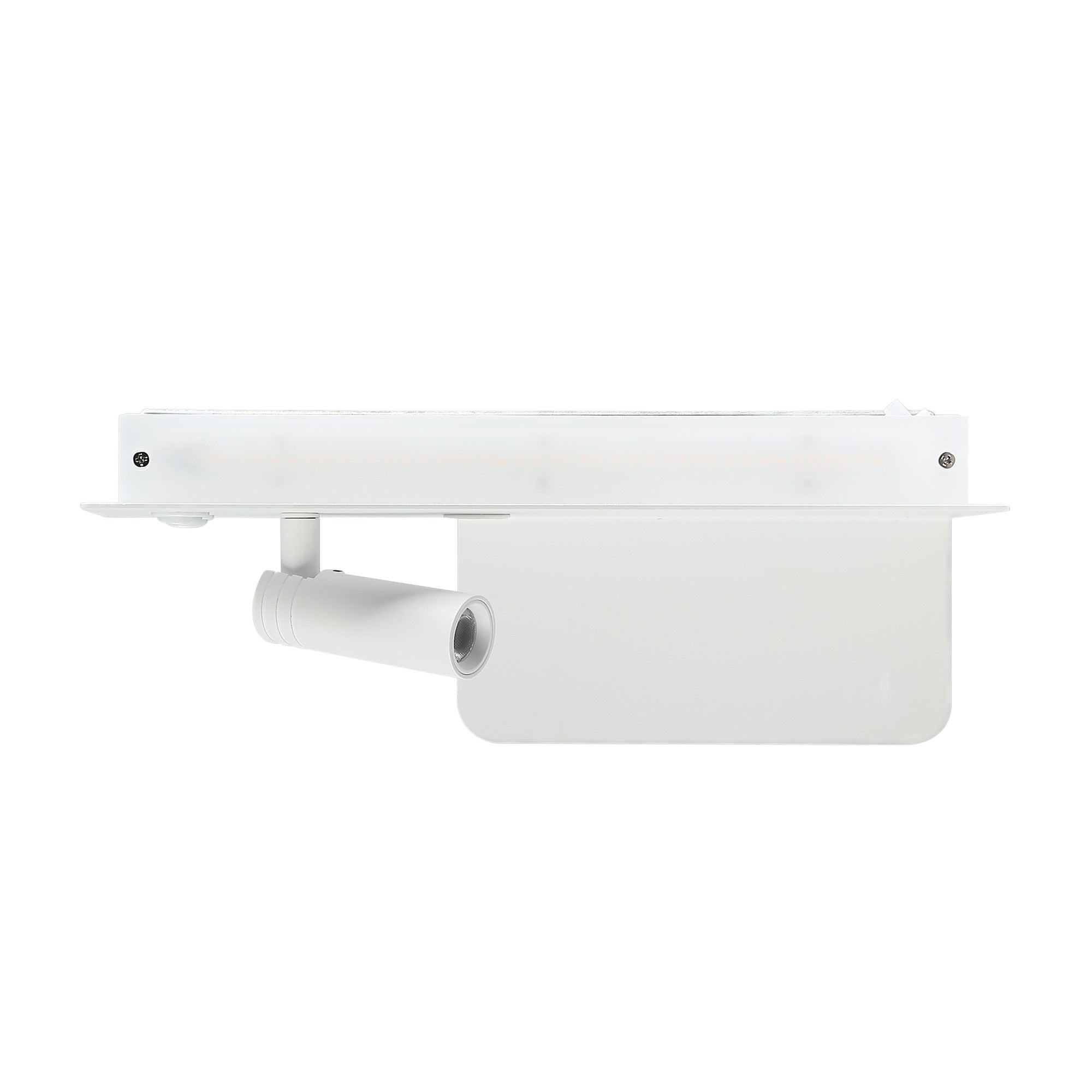 Pack x 2 - Aplique de pared para lectura con puerto USB "Kerta" - Iluminación doble - 3W+7W