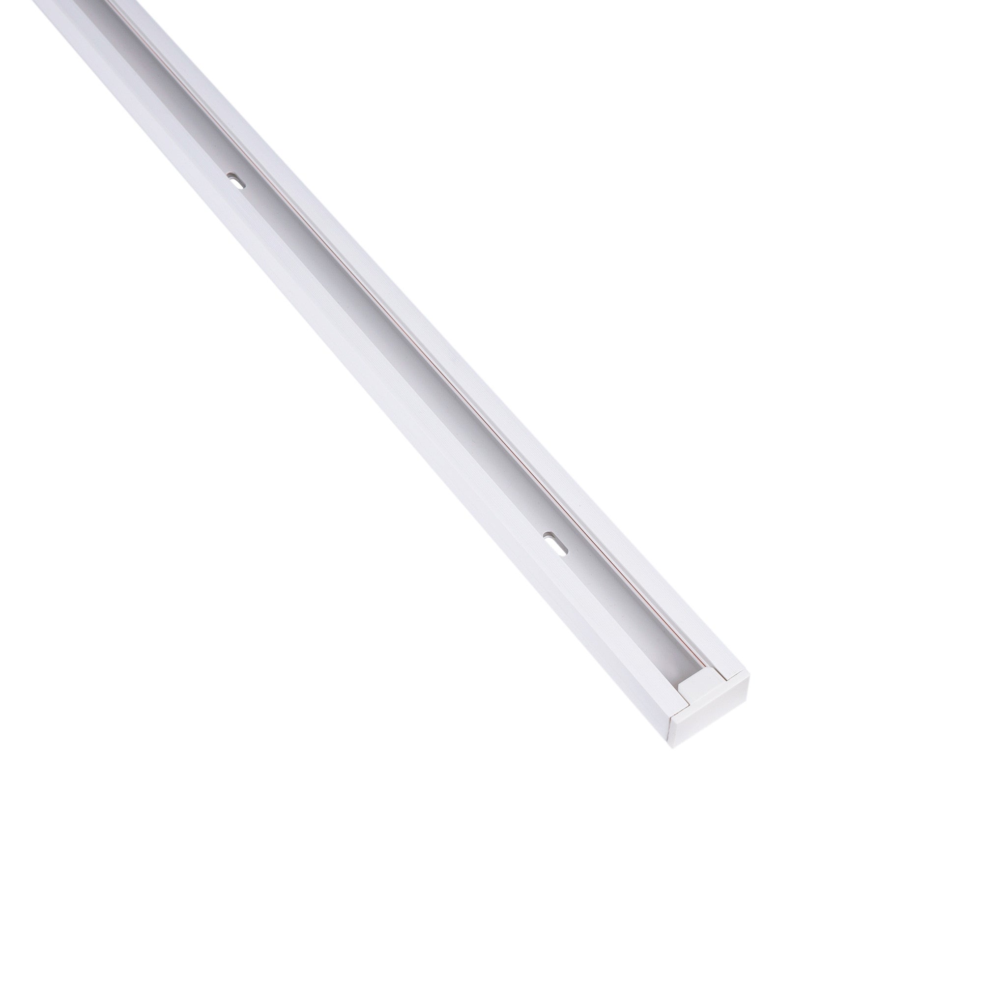 Carril monofásico de PVC para focos LED - Superficie - 2 metros