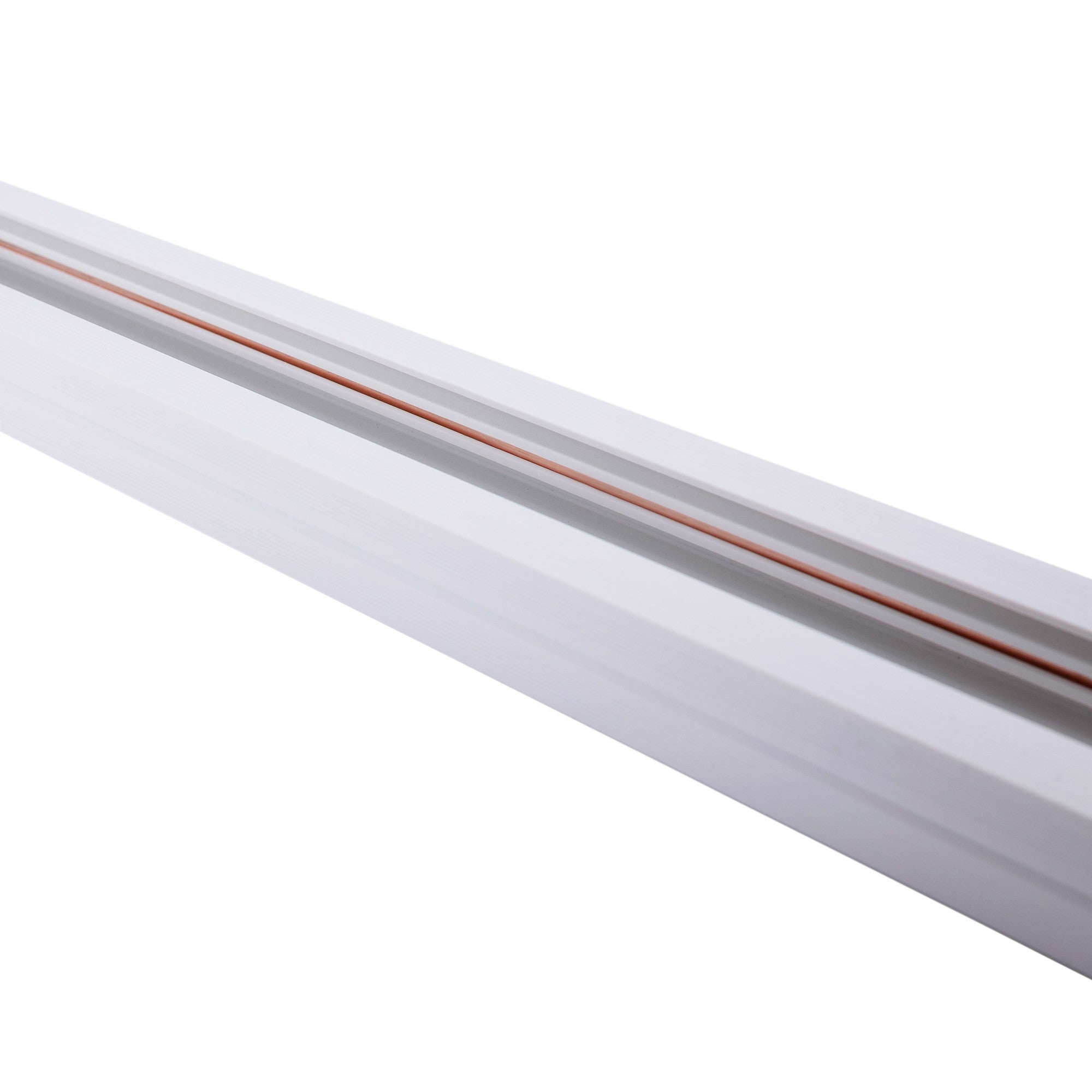 Carril monofásico de PVC para focos LED - Superficie - 2 metros
