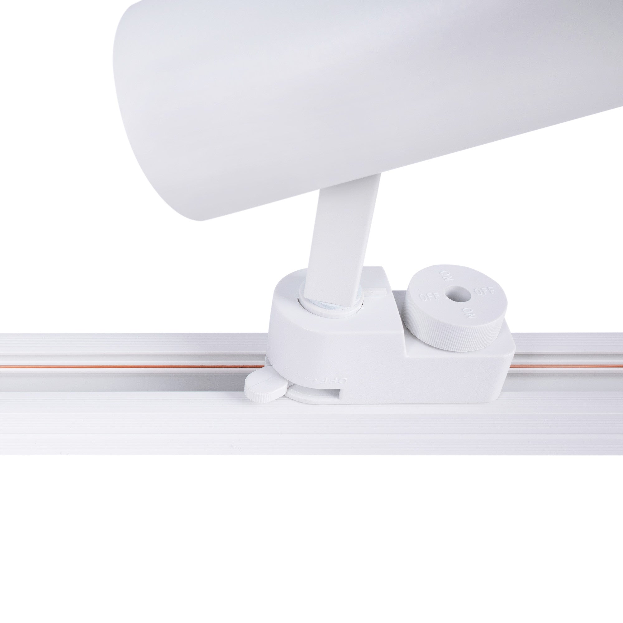 Carril monofásico de PVC para focos LED - Superficie - 2 metros