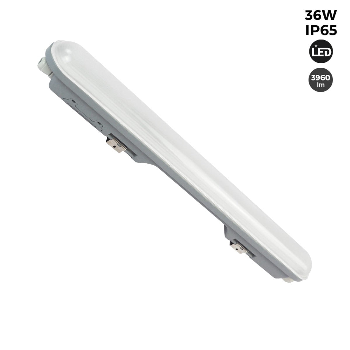 Pack x 24 - Pantalla estanca LED lineal enlazable 36W  - 120cm - IP65