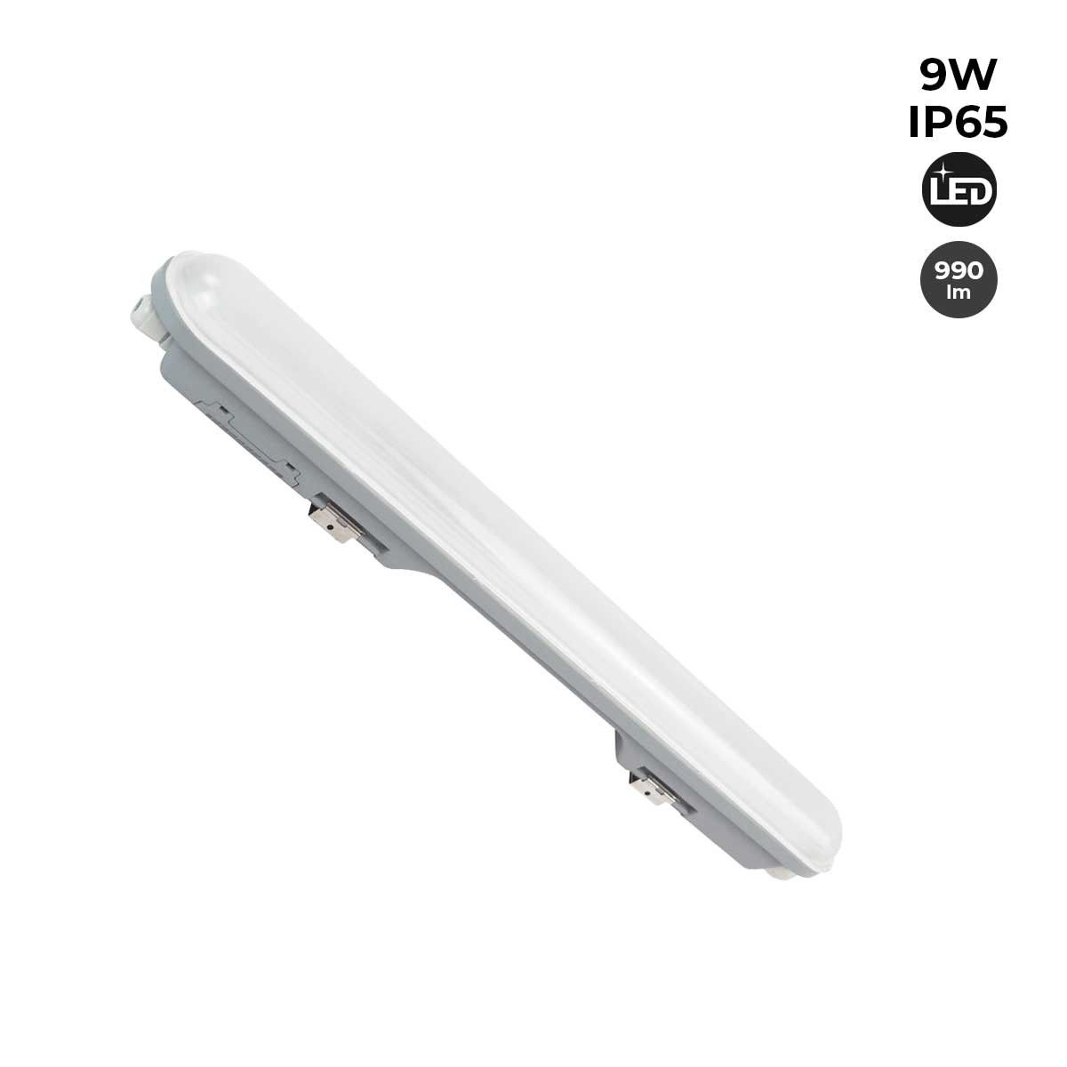 Pack x 20 - Pantalla estanca LED lineal enlazable 9W - 60cm - IP65 - 4000K