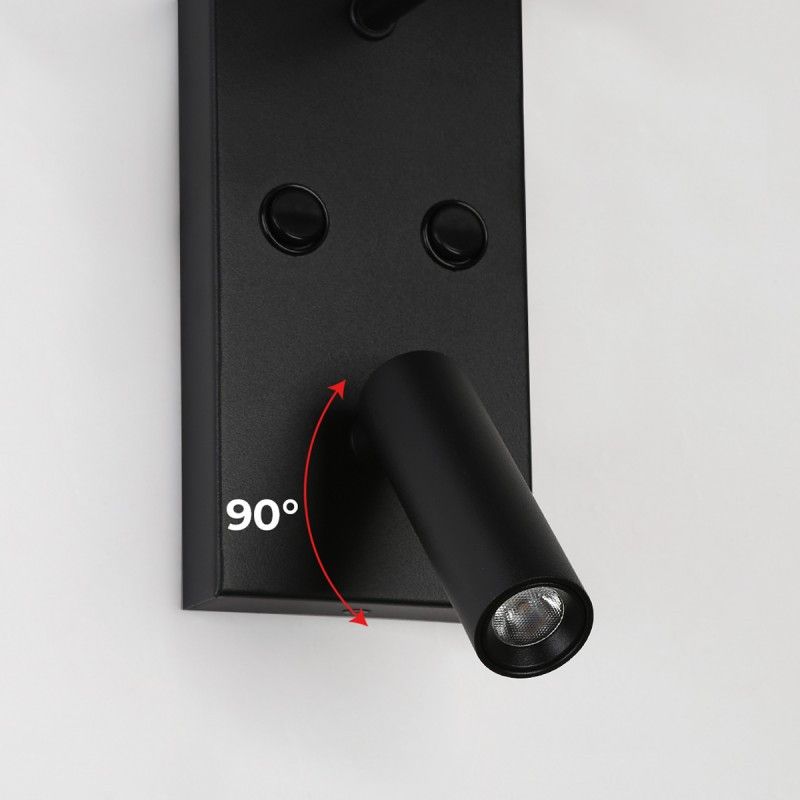 Pack x 2 - Aplique de pared para lectura con foco LED "NOAH" - 3,4W