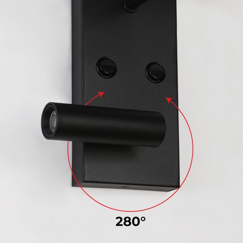 Pack x 2 - Aplique de pared para lectura con foco LED "NOAH" - 3,4W