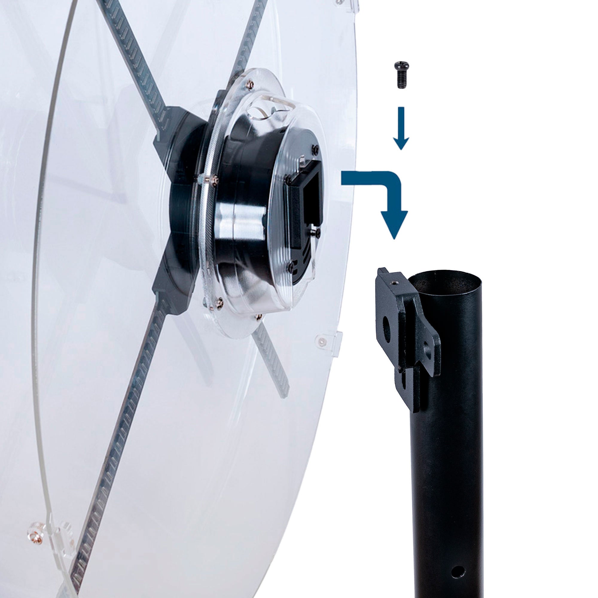 Ventilador holográfico 3D con trípode - Ø 52cm - 72W