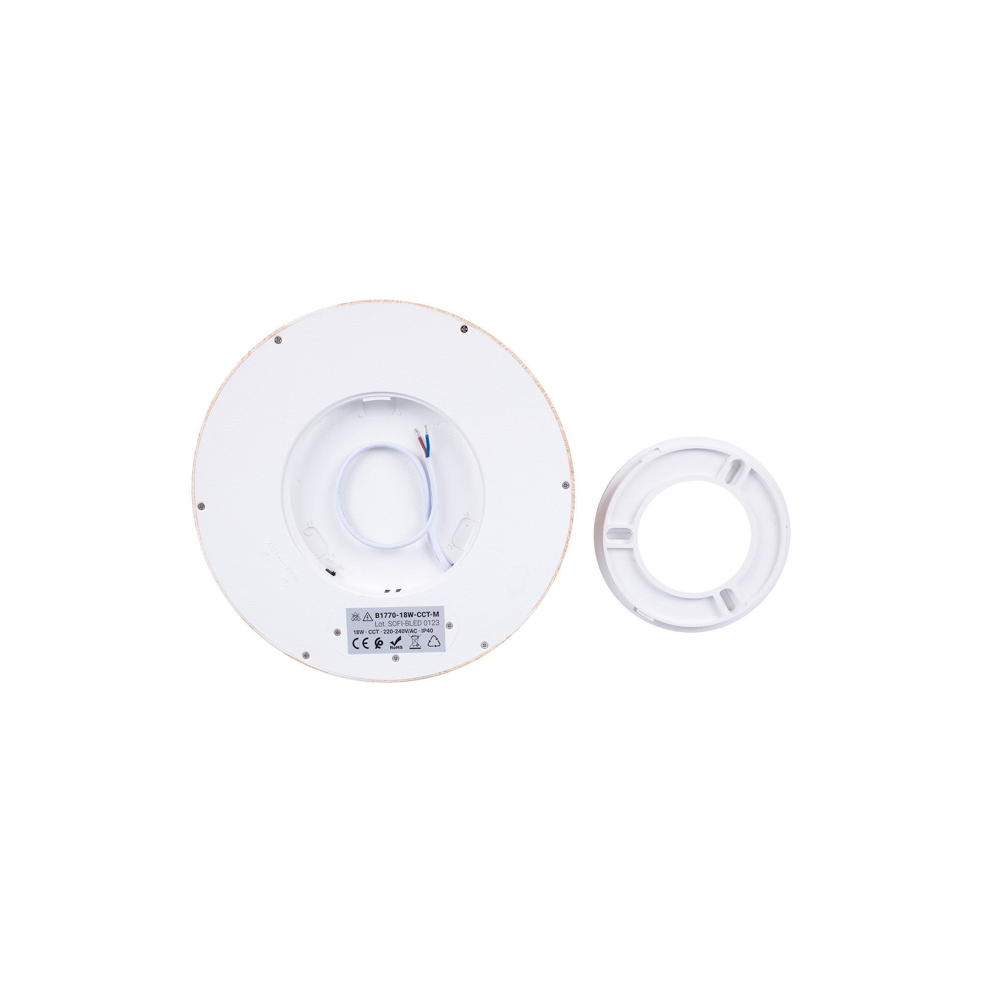 Plafón LED techo circular CCT 18W - IP40