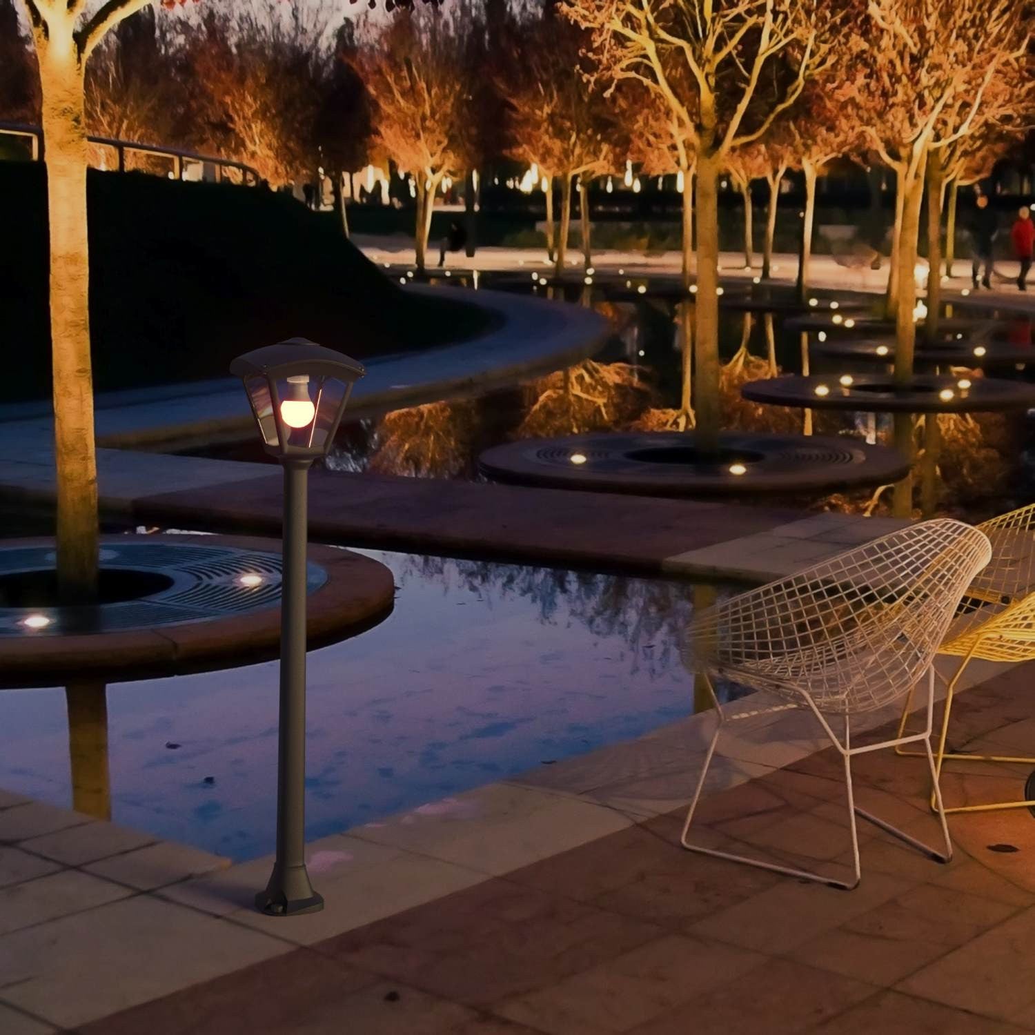 Farola LED exterior FUMAGALLI "Giaffa/Roby" - 94,5 cm - IP55