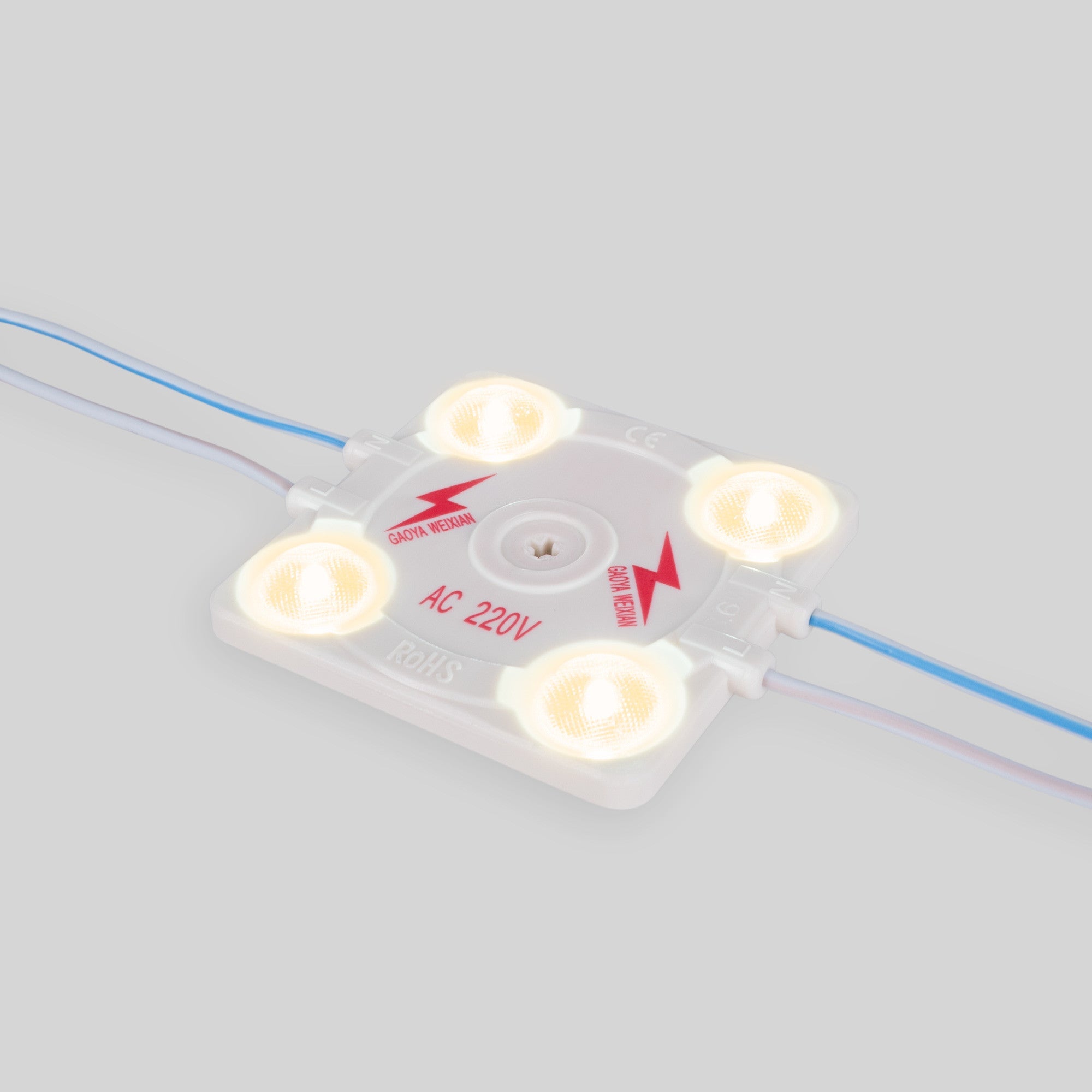 Módulo LED cuadrado para rótulos - 3.6W - 220V AC - IP65 - 165º